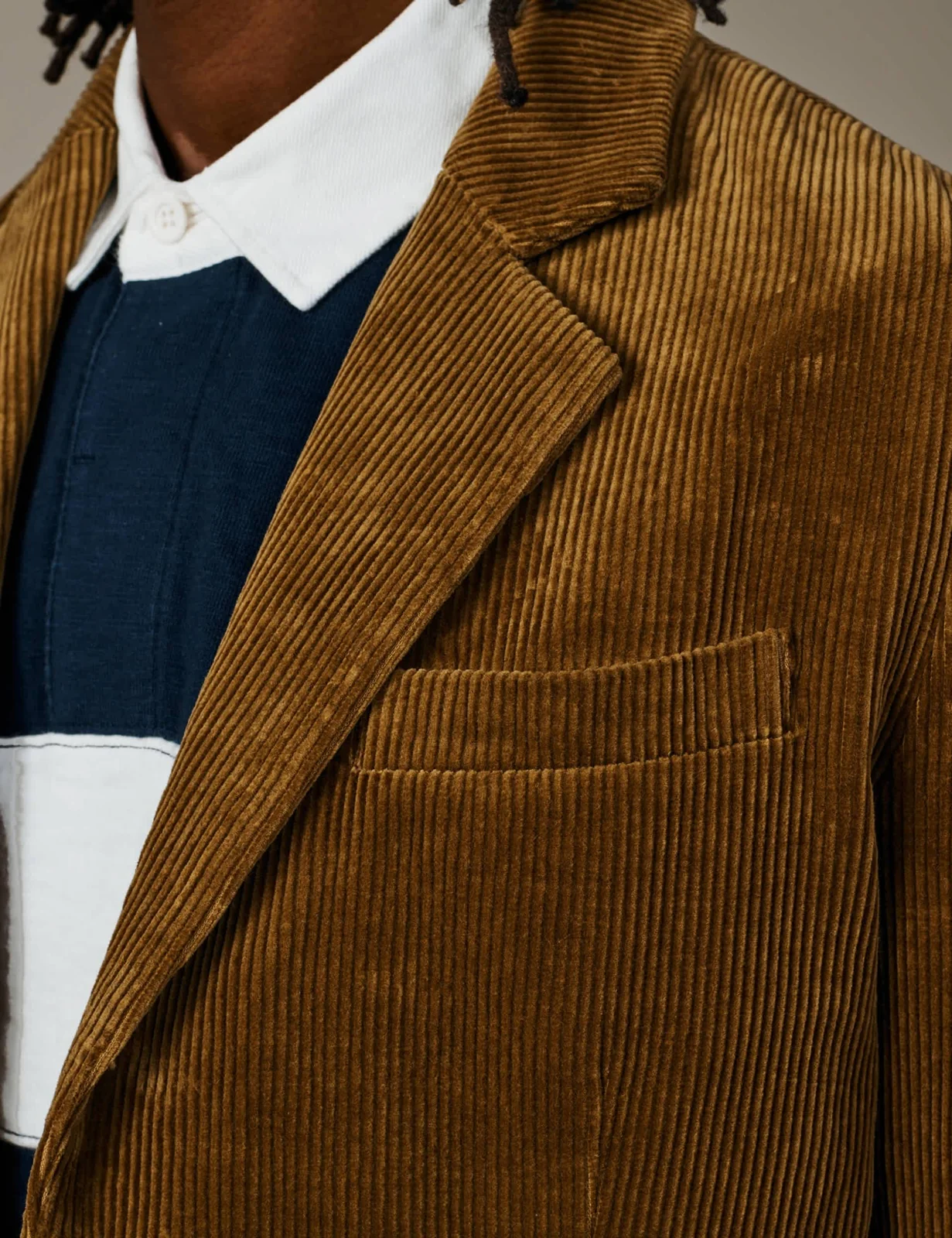 Tailored Fit Pure Cotton Corduroy Blazer thumbnail 4