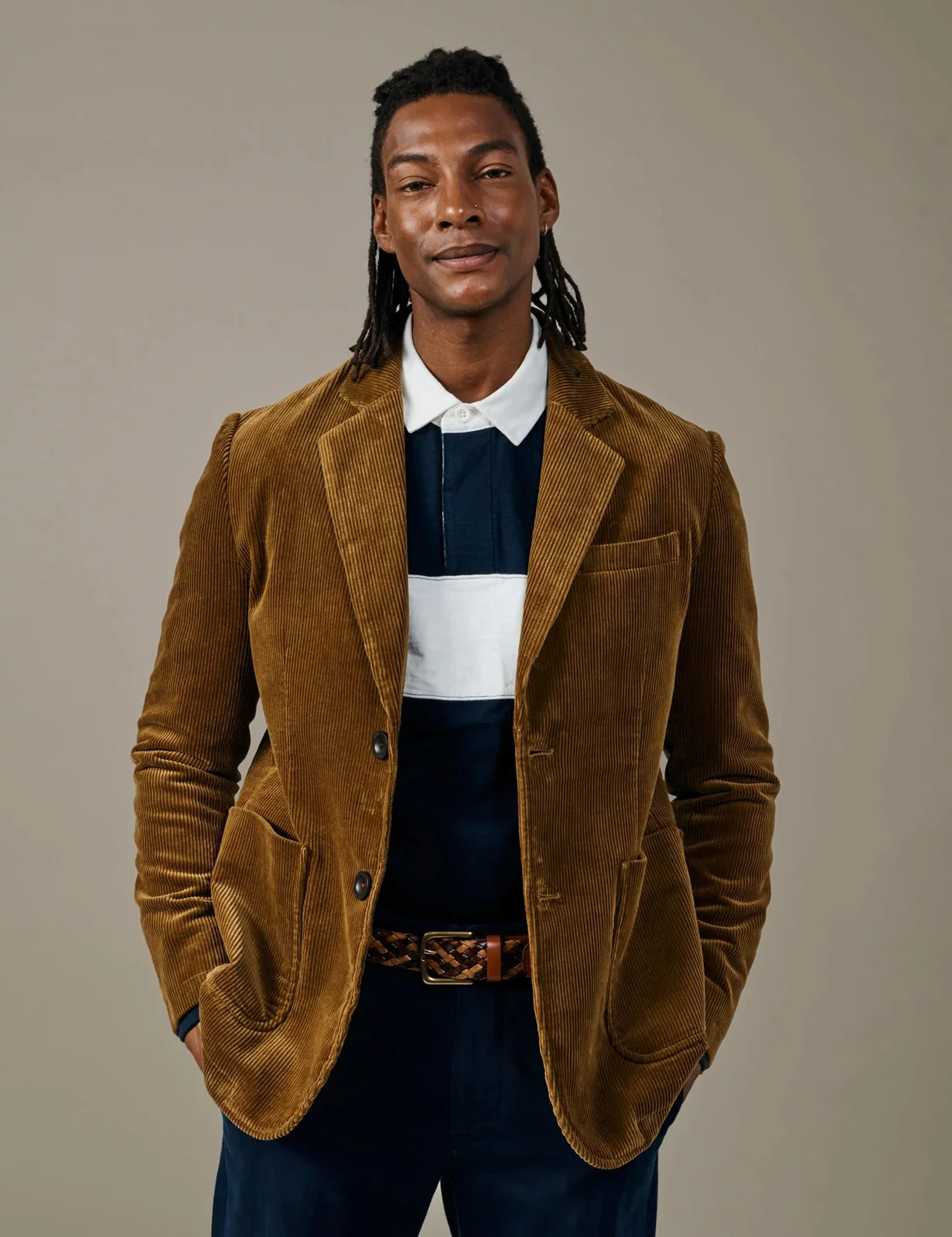 Tailored Fit Pure Cotton Corduroy Blazer