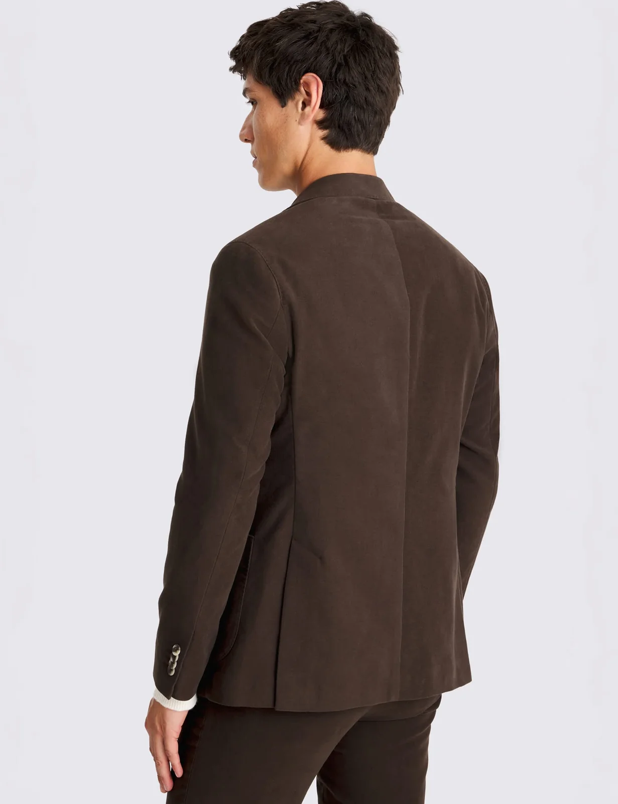 Tailored Fit Pure Cotton Suit Jacket thumbnail 3