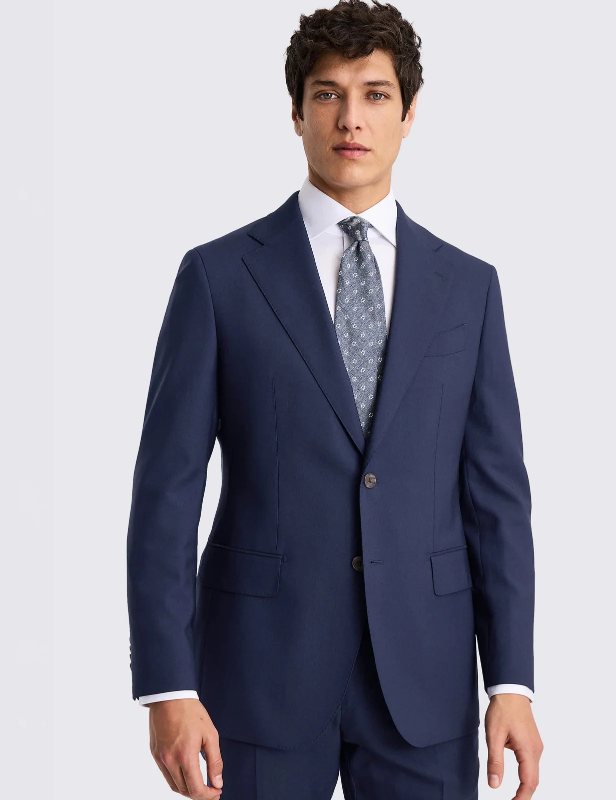 Tailored Fit Pure Italian Wool Suit Jacket primary image