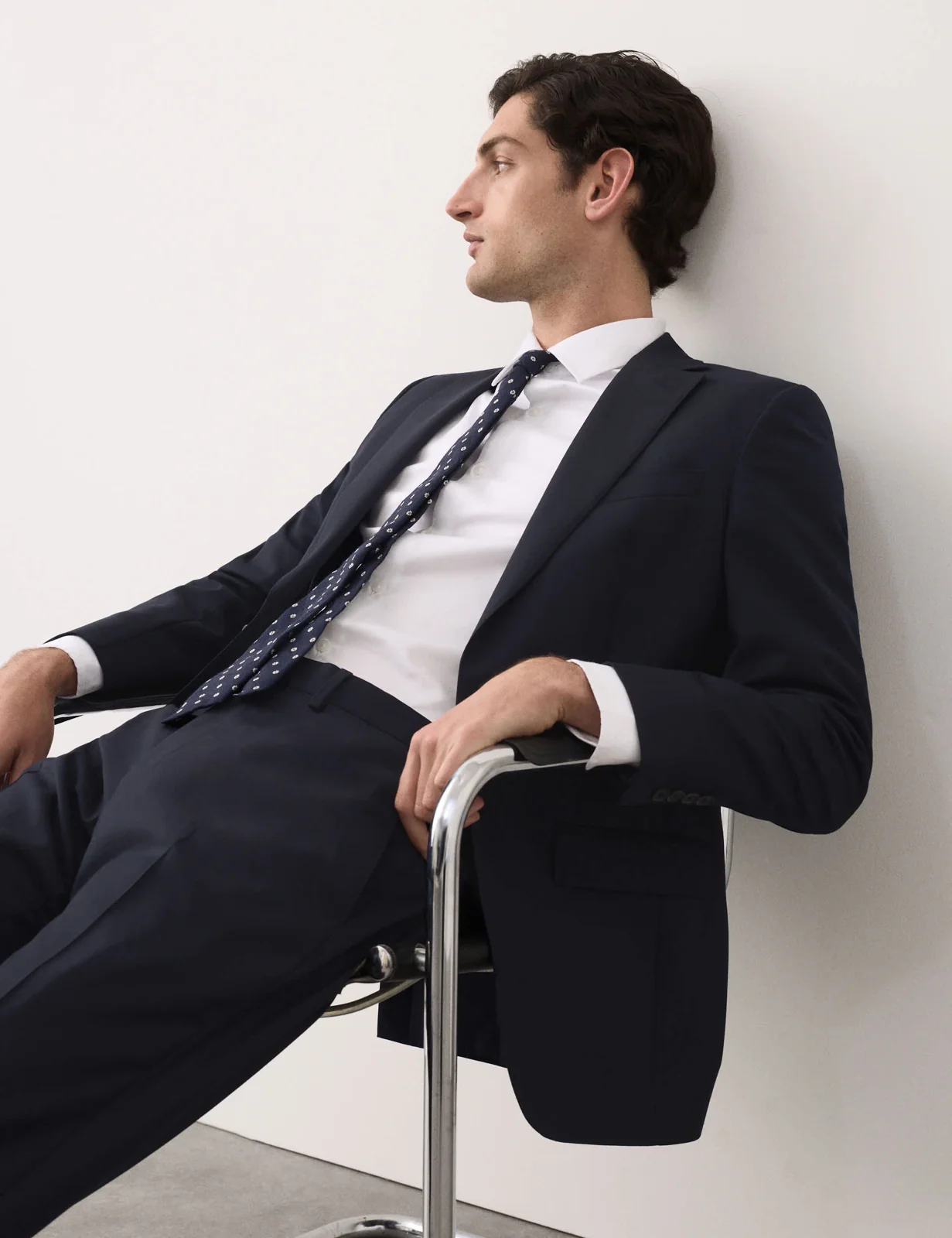 Tailored Fit Pure Wool Check Suit Jacket thumbnail 6