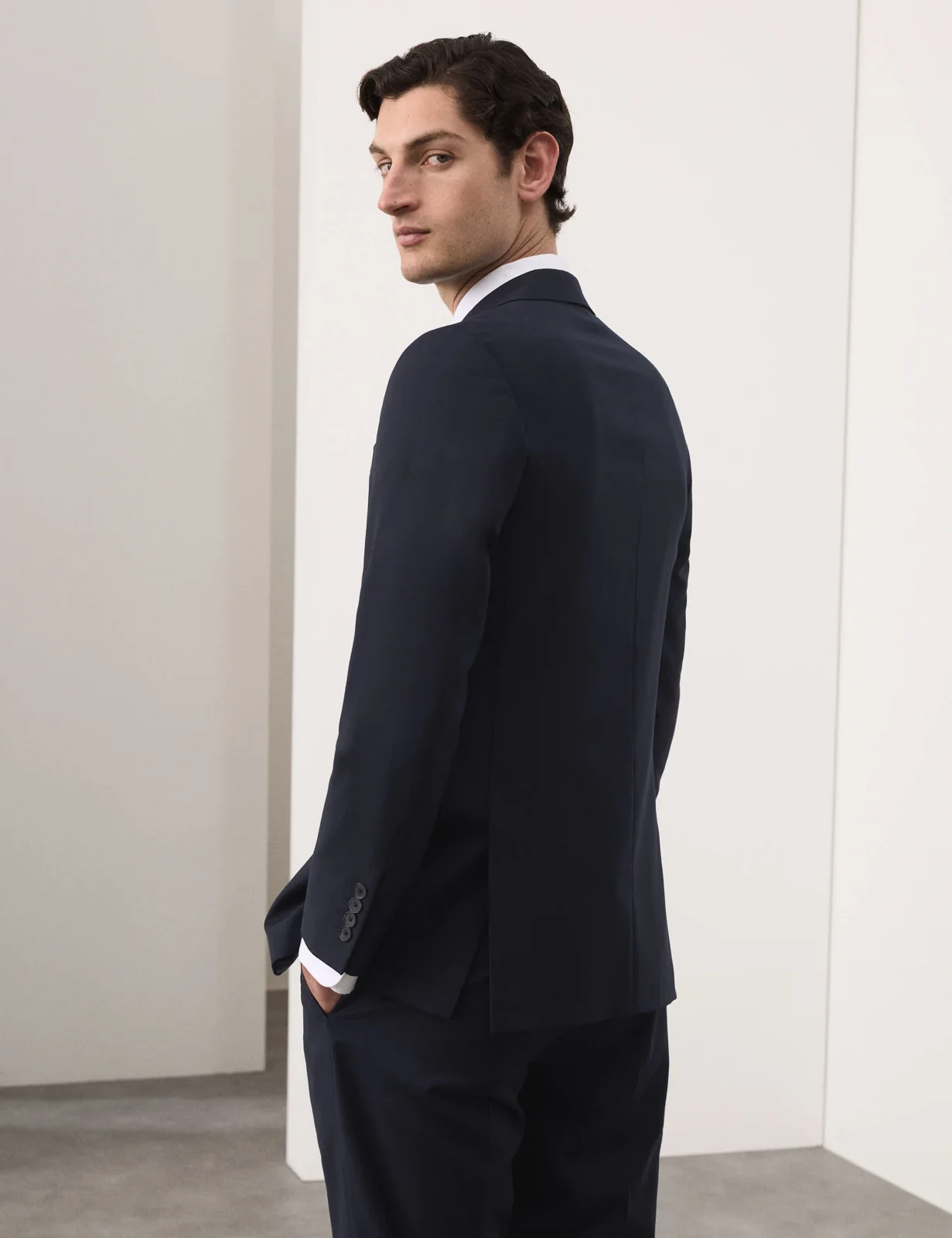 Tailored Fit Pure Wool Check Suit Jacket thumbnail 9