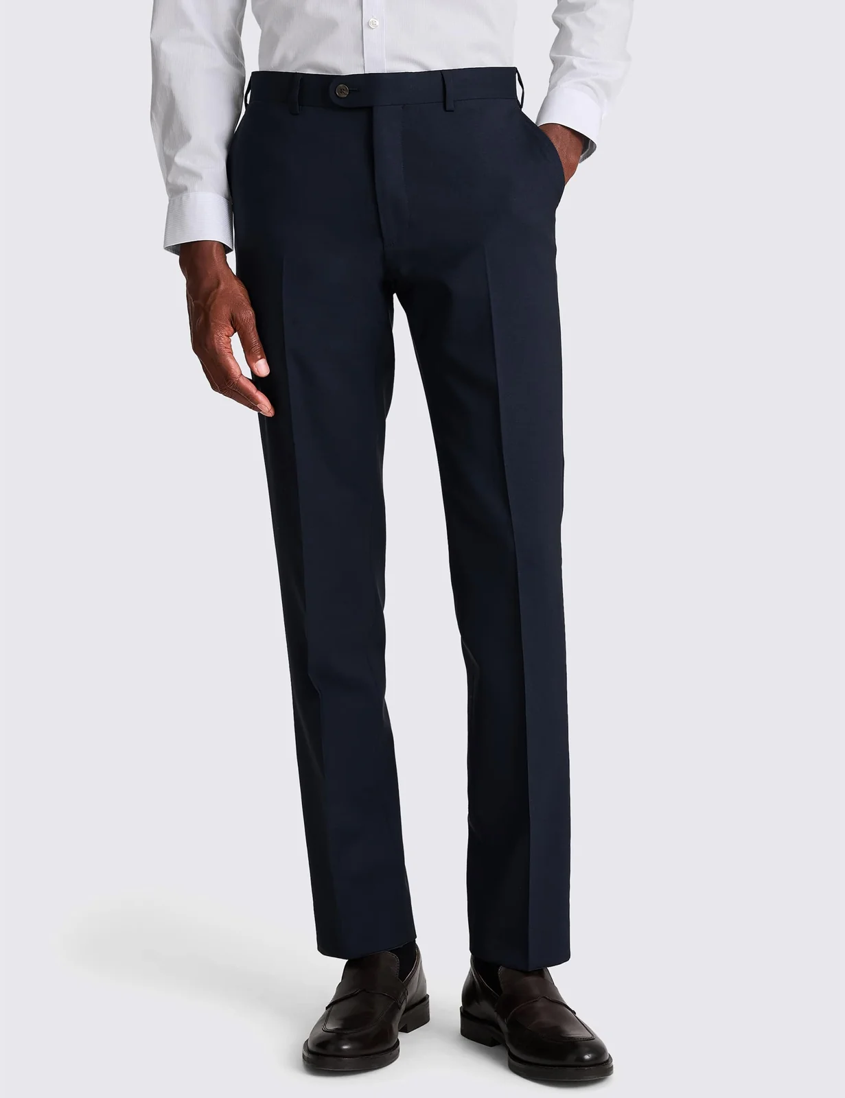 Tailored Fit Pure Wool Textured Suit Trousers primary image