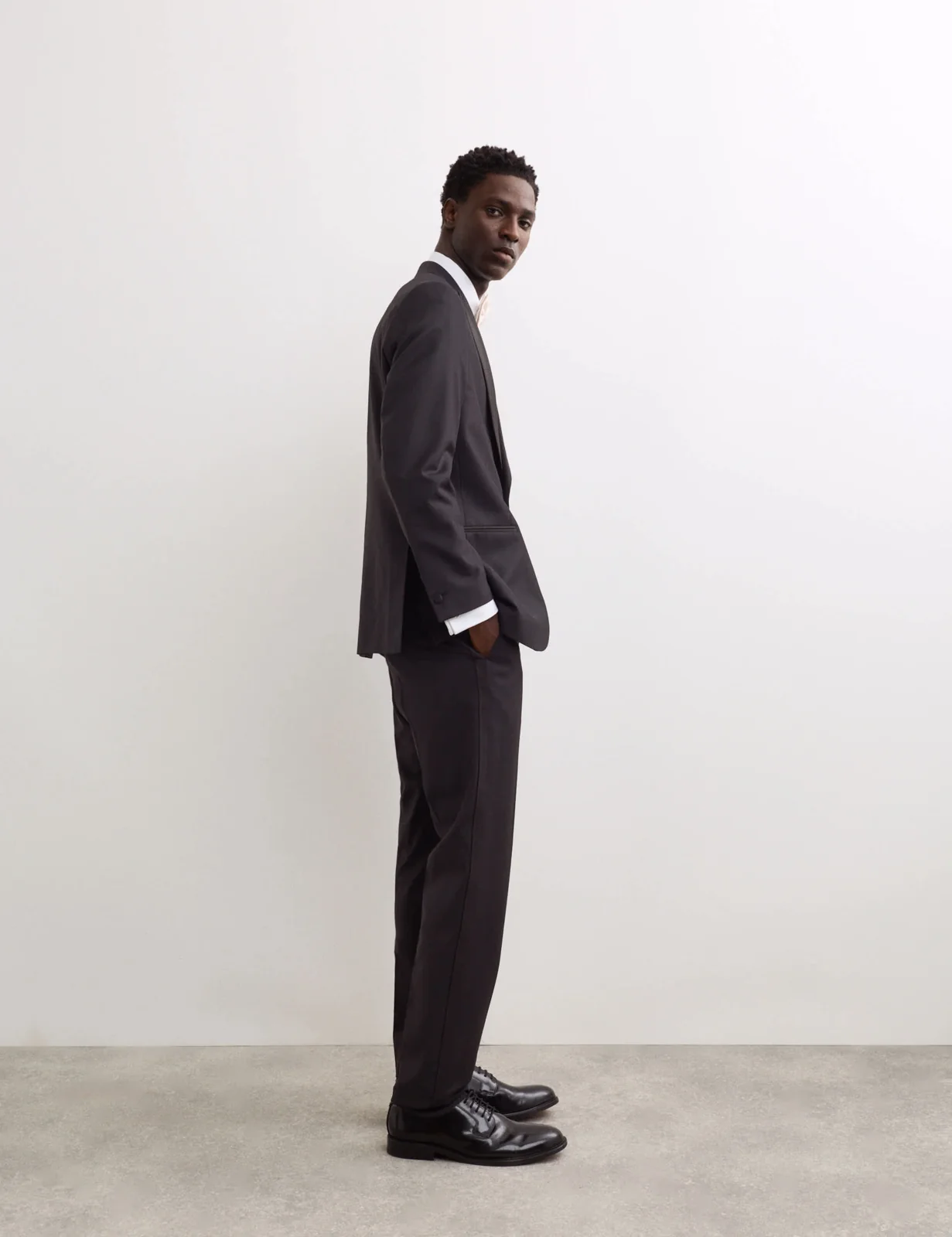 Tailored Fit Pure Wool Tuxedo Jacket thumbnail 7