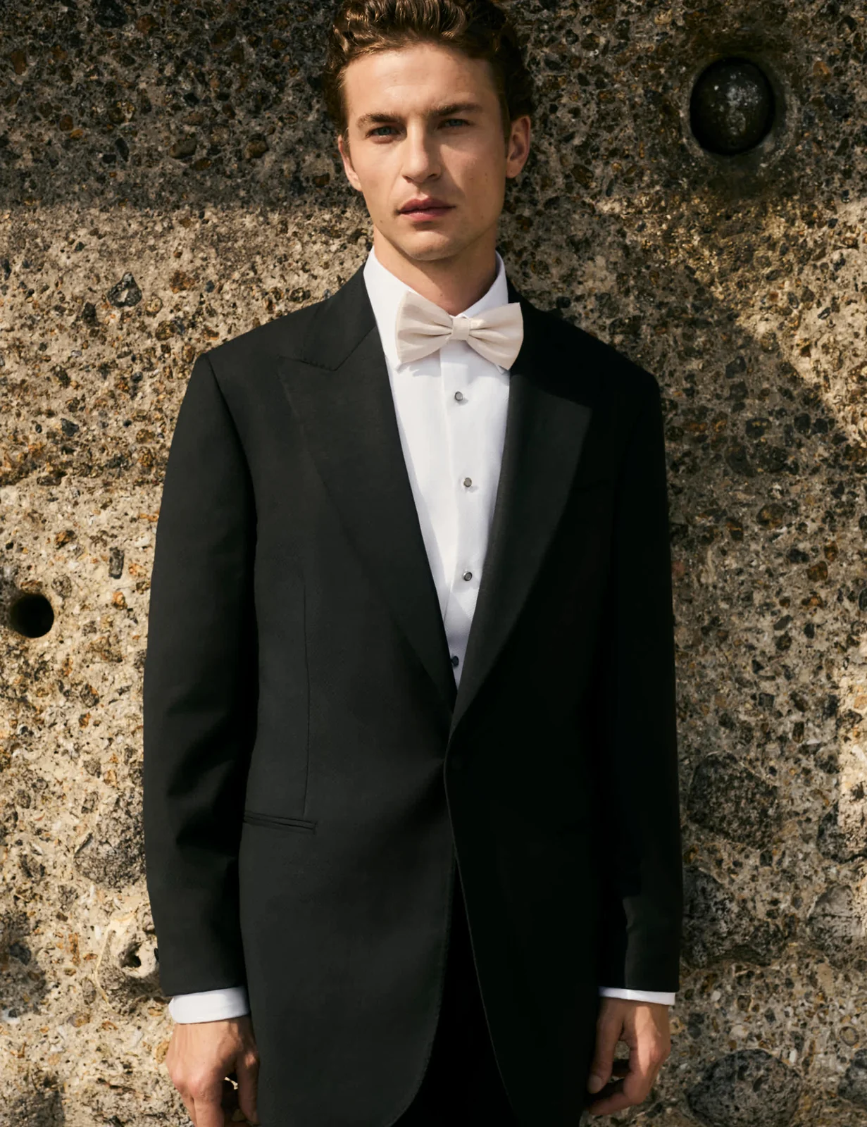 Tailored Fit Pure Wool Tuxedo Jacket