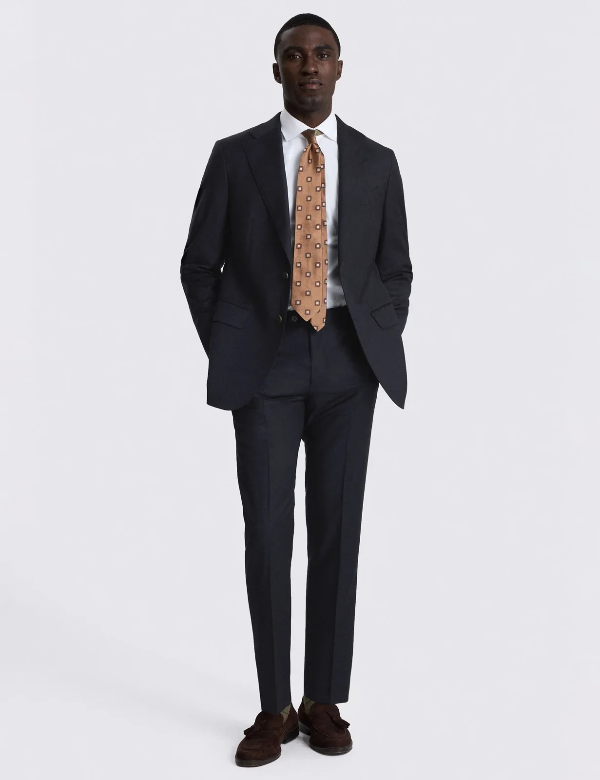 Tailored Fit Pure Wool Twill Suit Jacket thumbnail 2