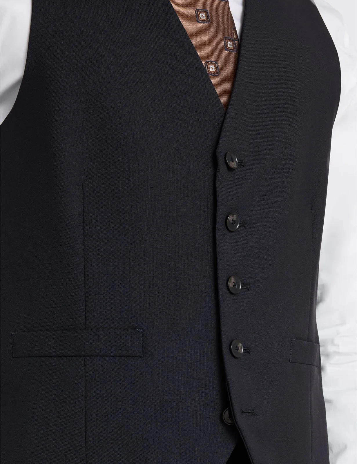 Tailored Fit Pure Wool Twill Waistcoat thumbnail 2