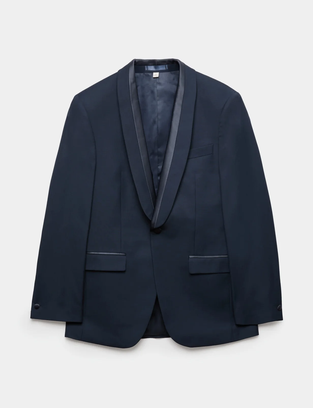 Tailored Fit Shawl Collar Tipped Tux Jacket thumbnail 2
