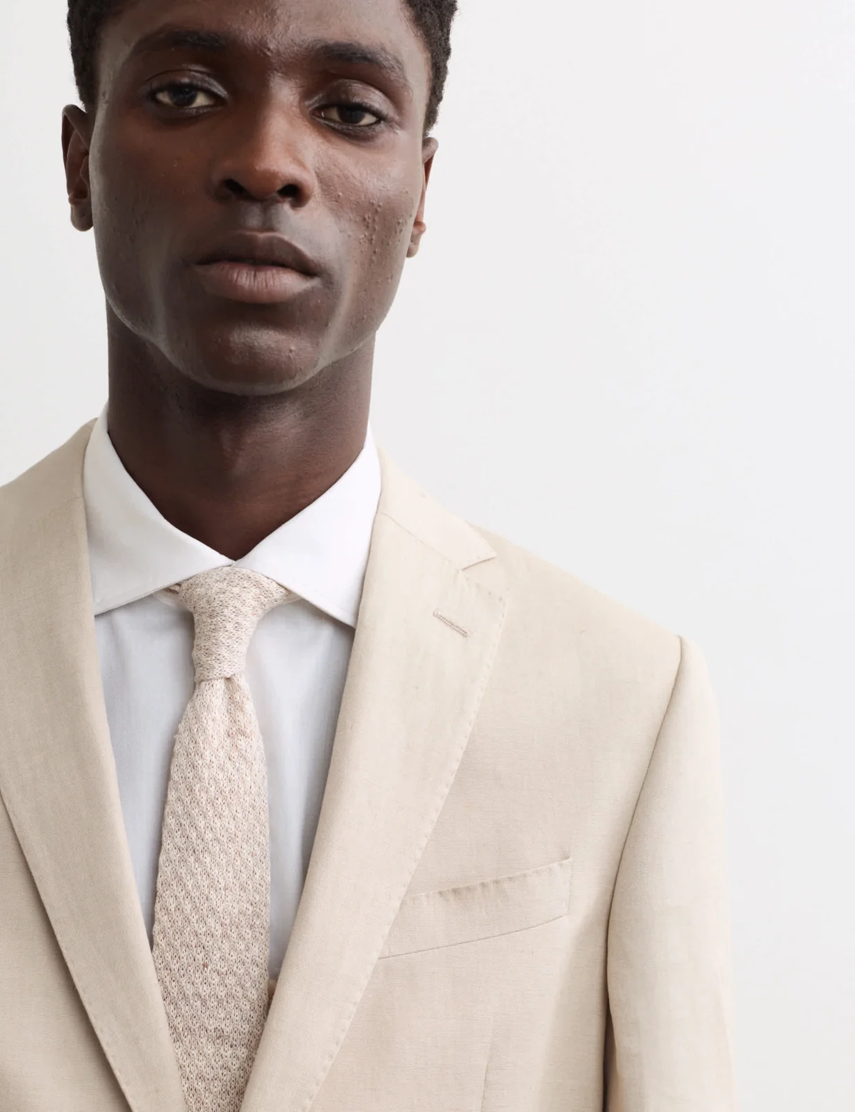 Tailored Fit Italian Silk & Linen Suit Jacket thumbnail 3