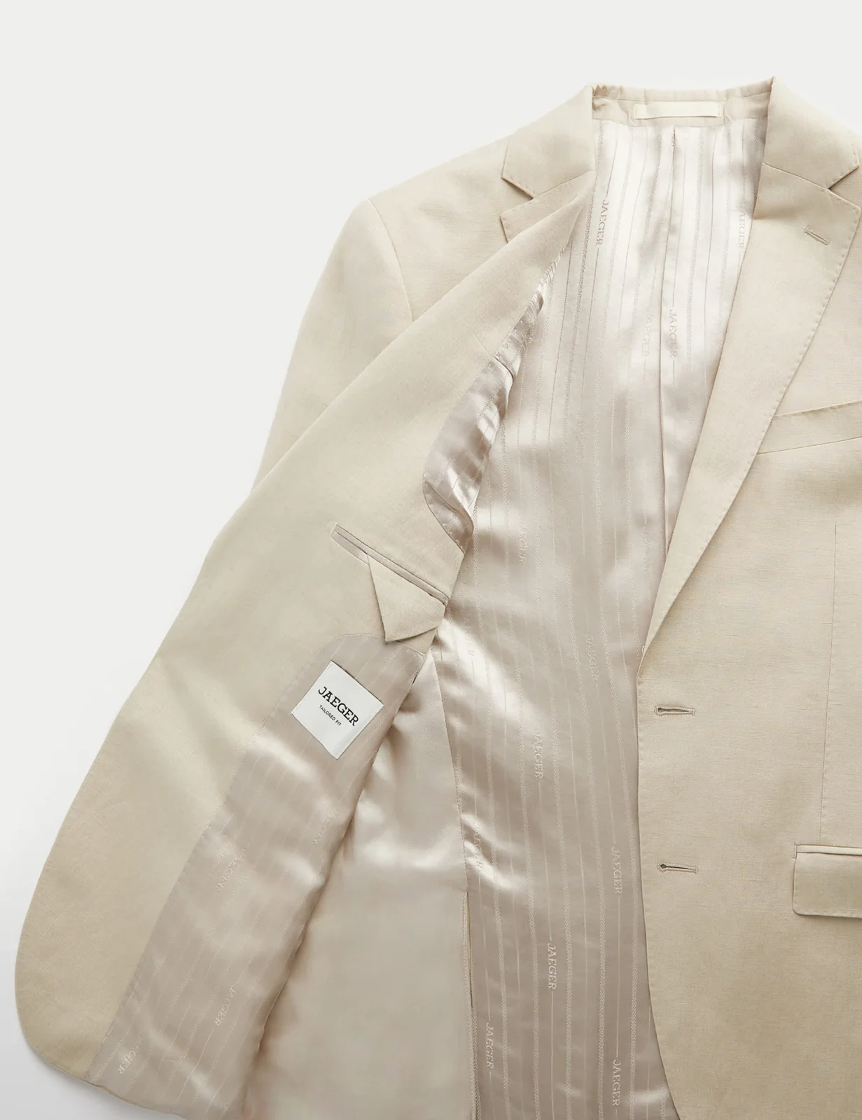 Tailored Fit Italian Silk & Linen Suit Jacket thumbnail 10