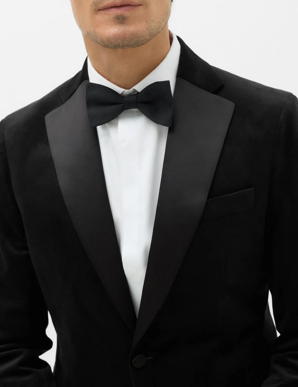 Tailored Fit Velvet Blazer thumbnail 3