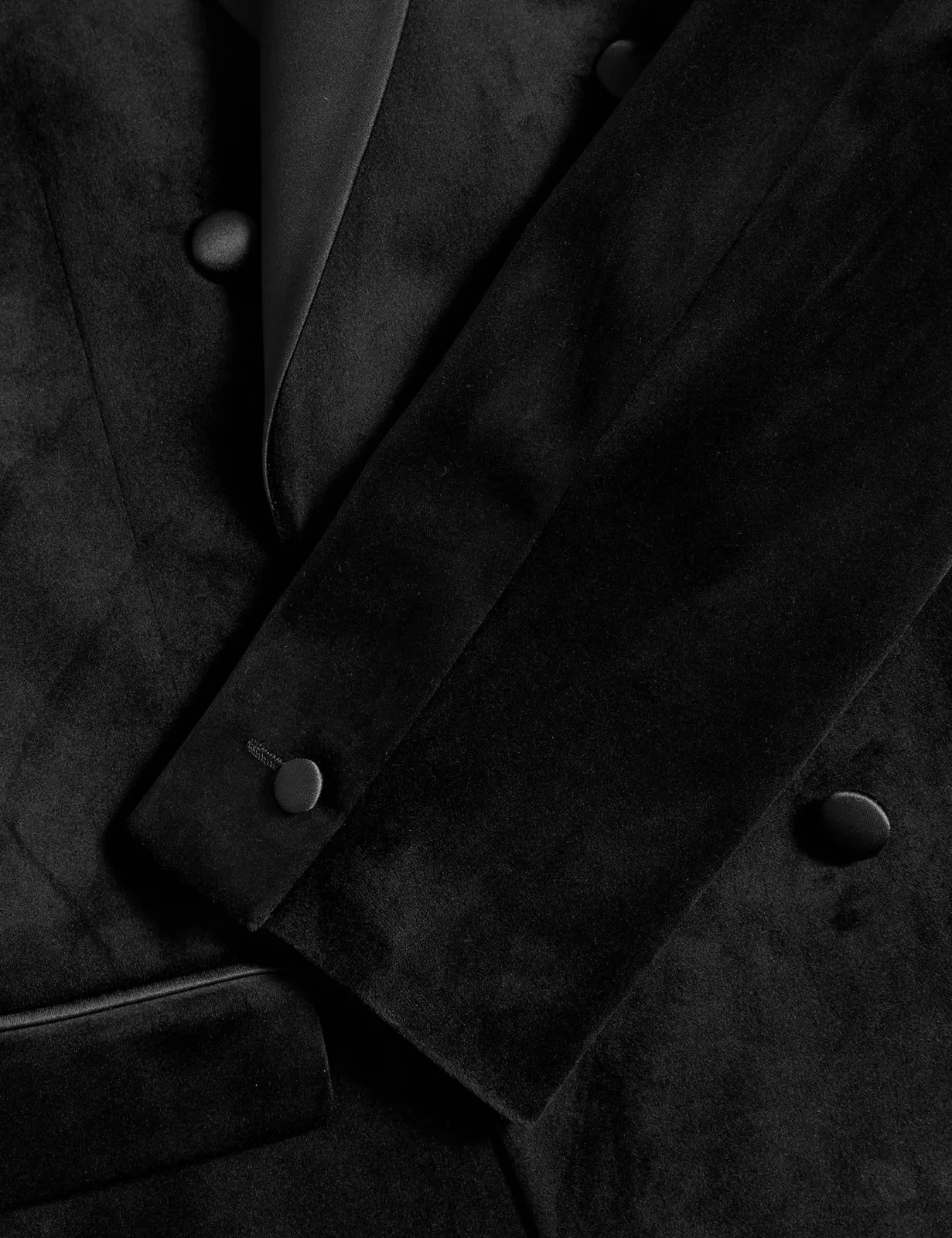 Tailored Fit Velvet Suit Jacket thumbnail 2