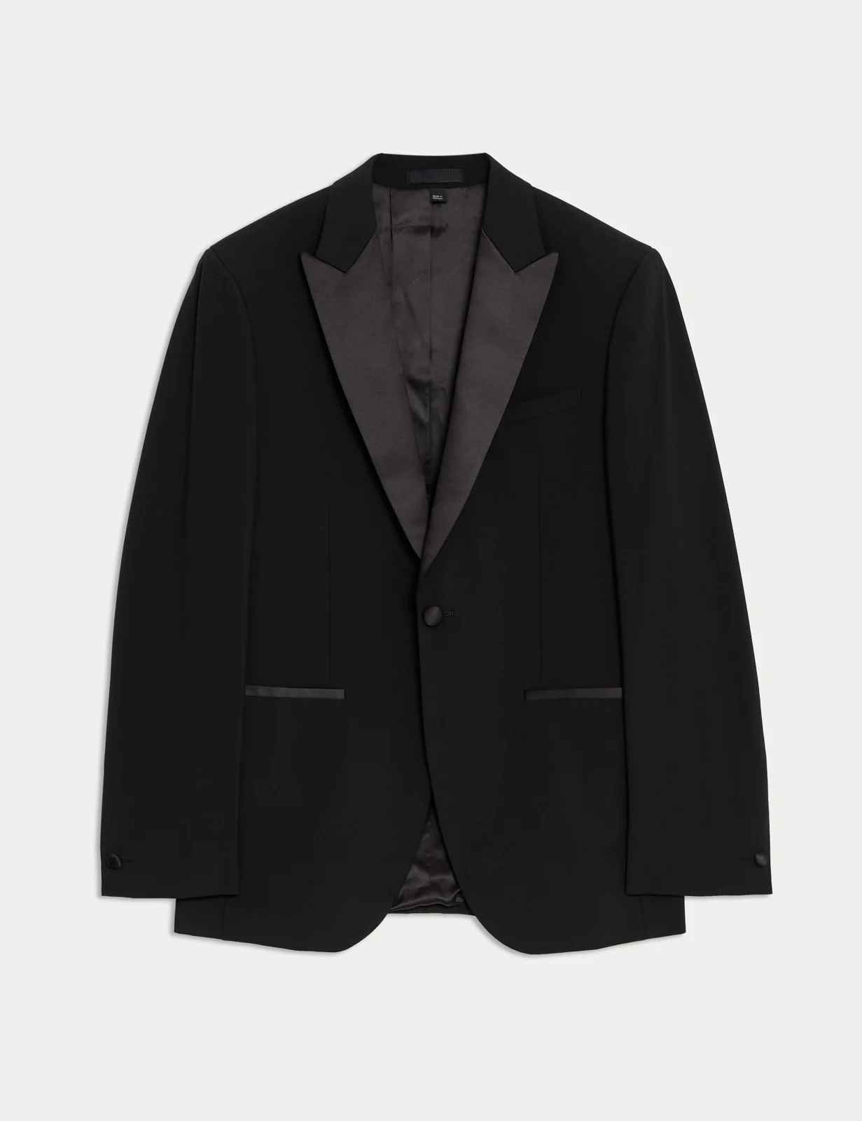 Tailored Fit Wool Blend Tuxedo Jacket thumbnail 2