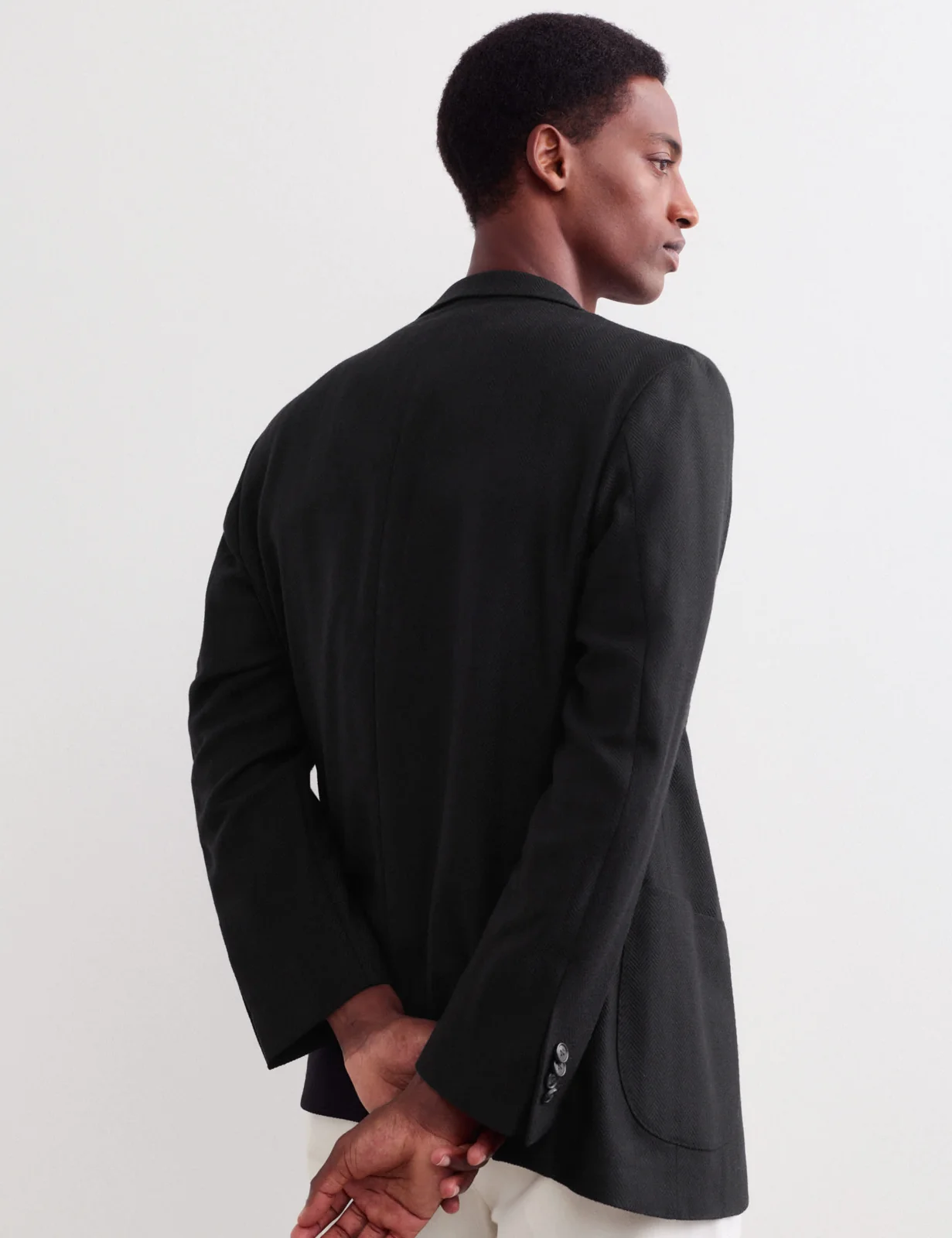 Tailored Fit Wool Herringbone Blazer thumbnail 6
