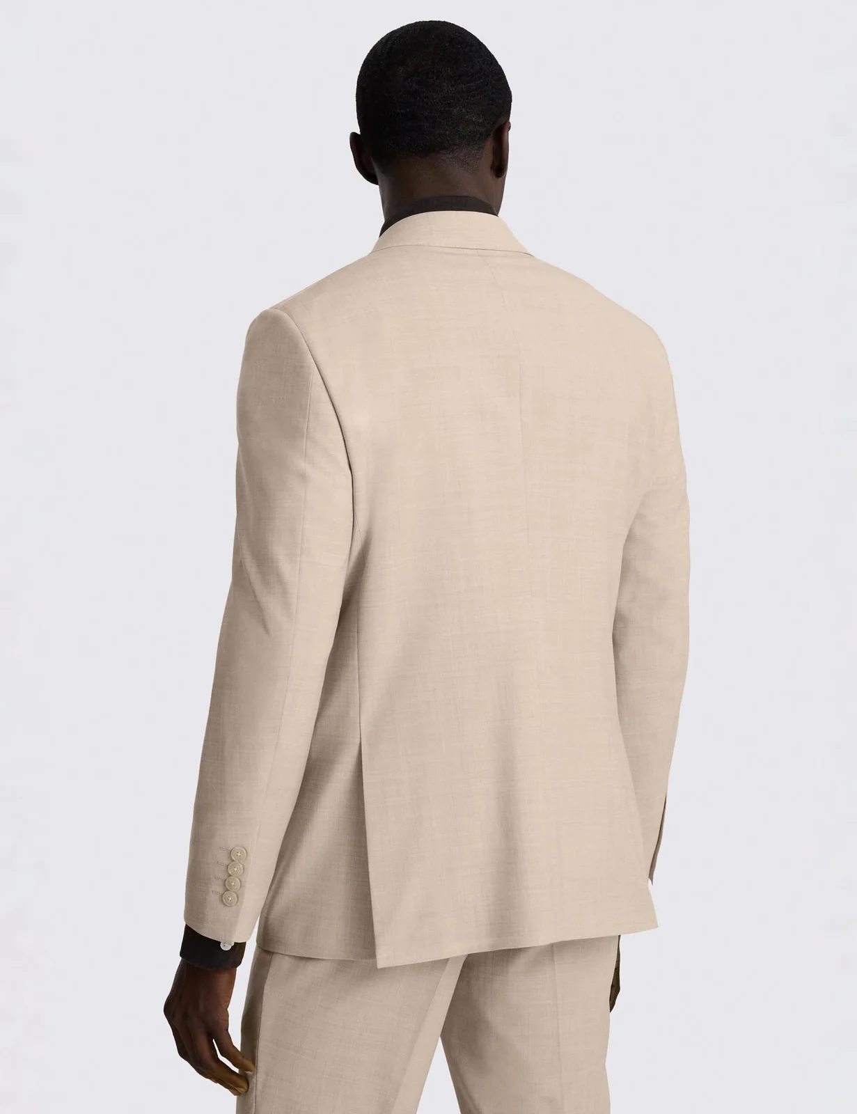 Tailored Fit Wool Rich Double Breasted Suit Jacket thumbnail 3