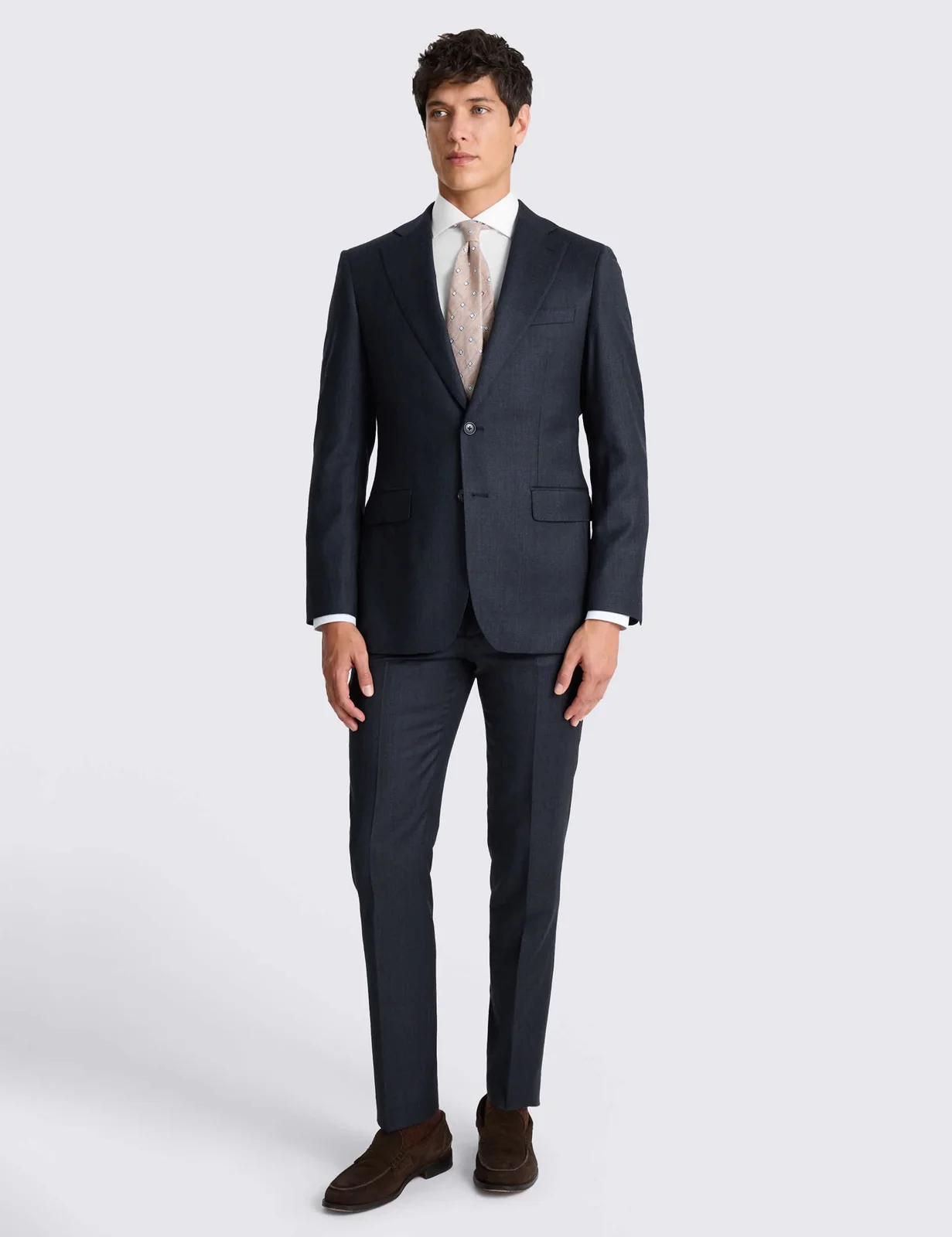 Tailored Fit Wool Rich Performance Check Suit Jacket thumbnail 2