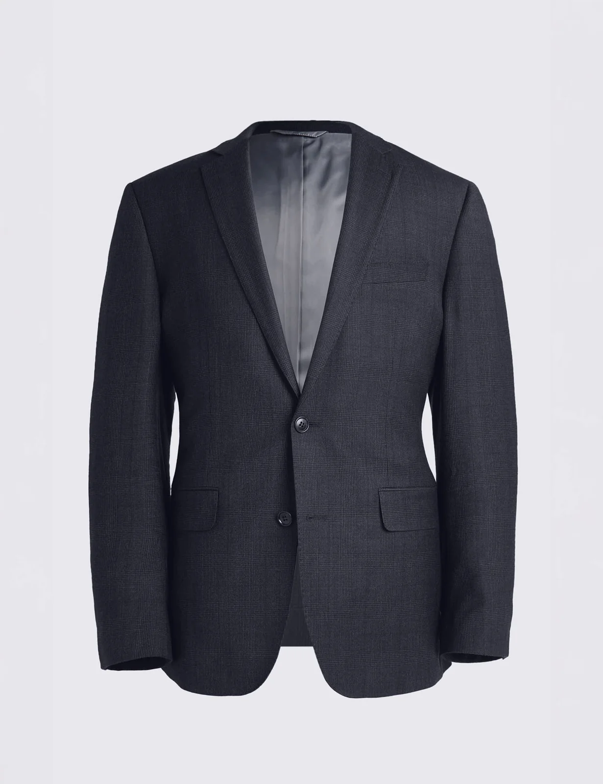 Tailored Fit Wool Rich Performance Check Suit Jacket thumbnail 6