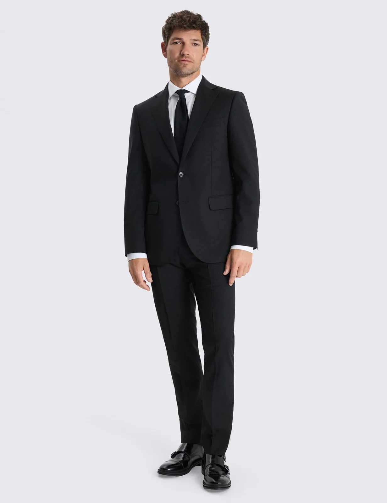 Tailored Fit Wool Rich Performance Suit Jacket thumbnail 2