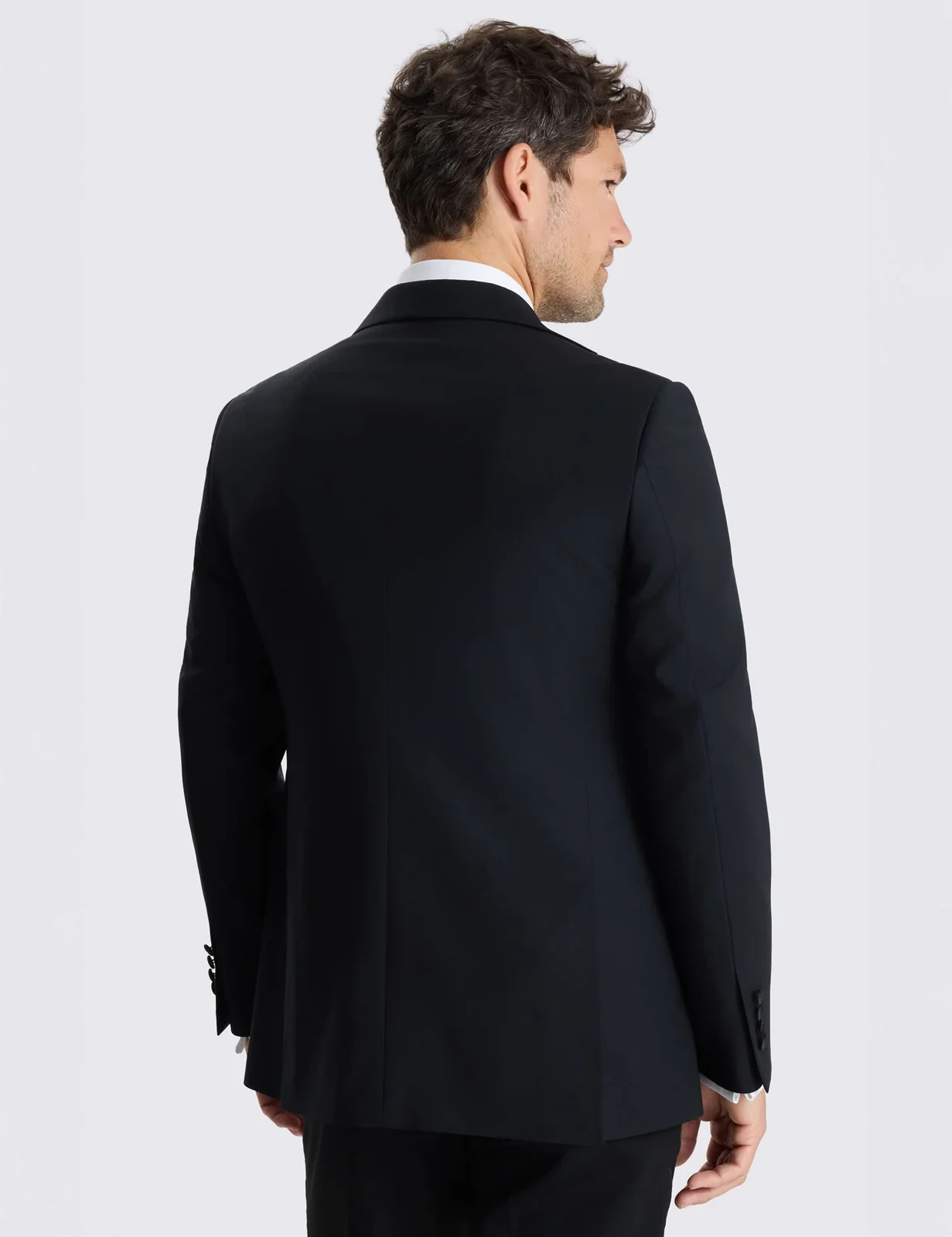 Tailored Fit Wool Rich Stretch Tuxedo Jacket thumbnail 3
