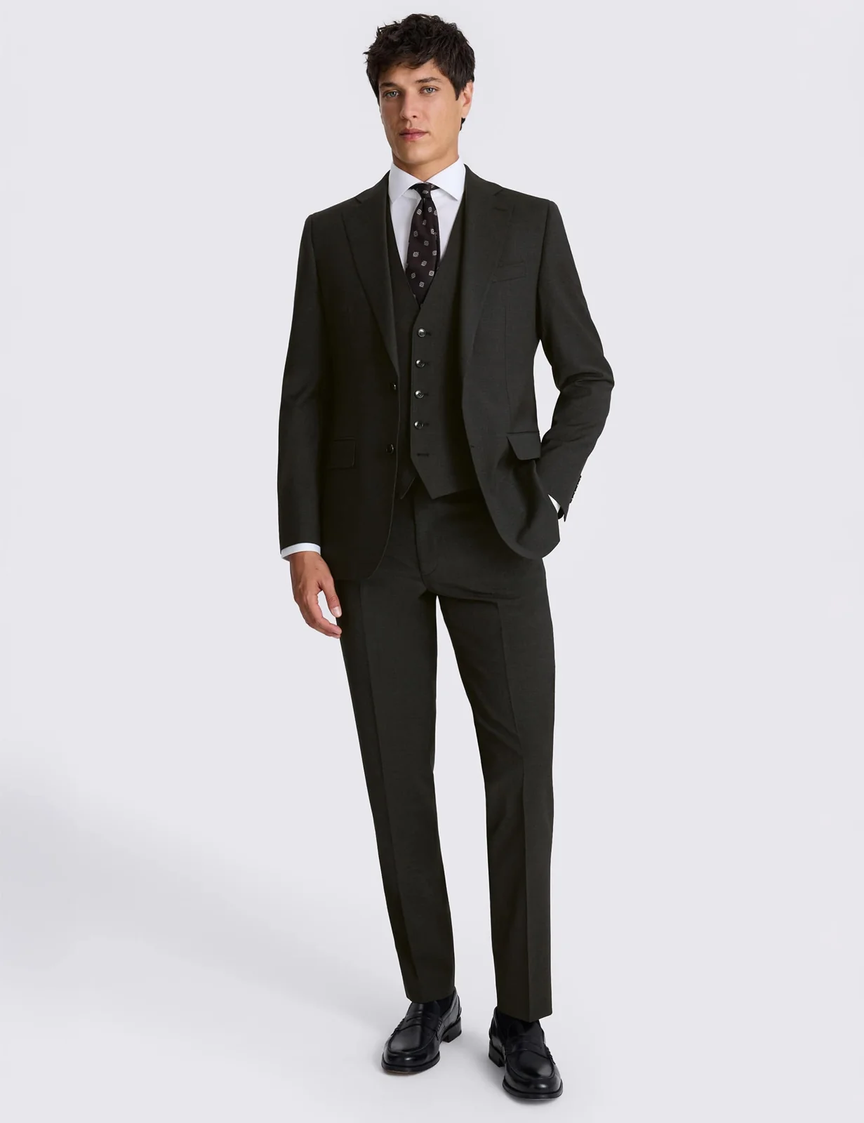 Tailored Fit Wool Rich Suit Jacket thumbnail 2