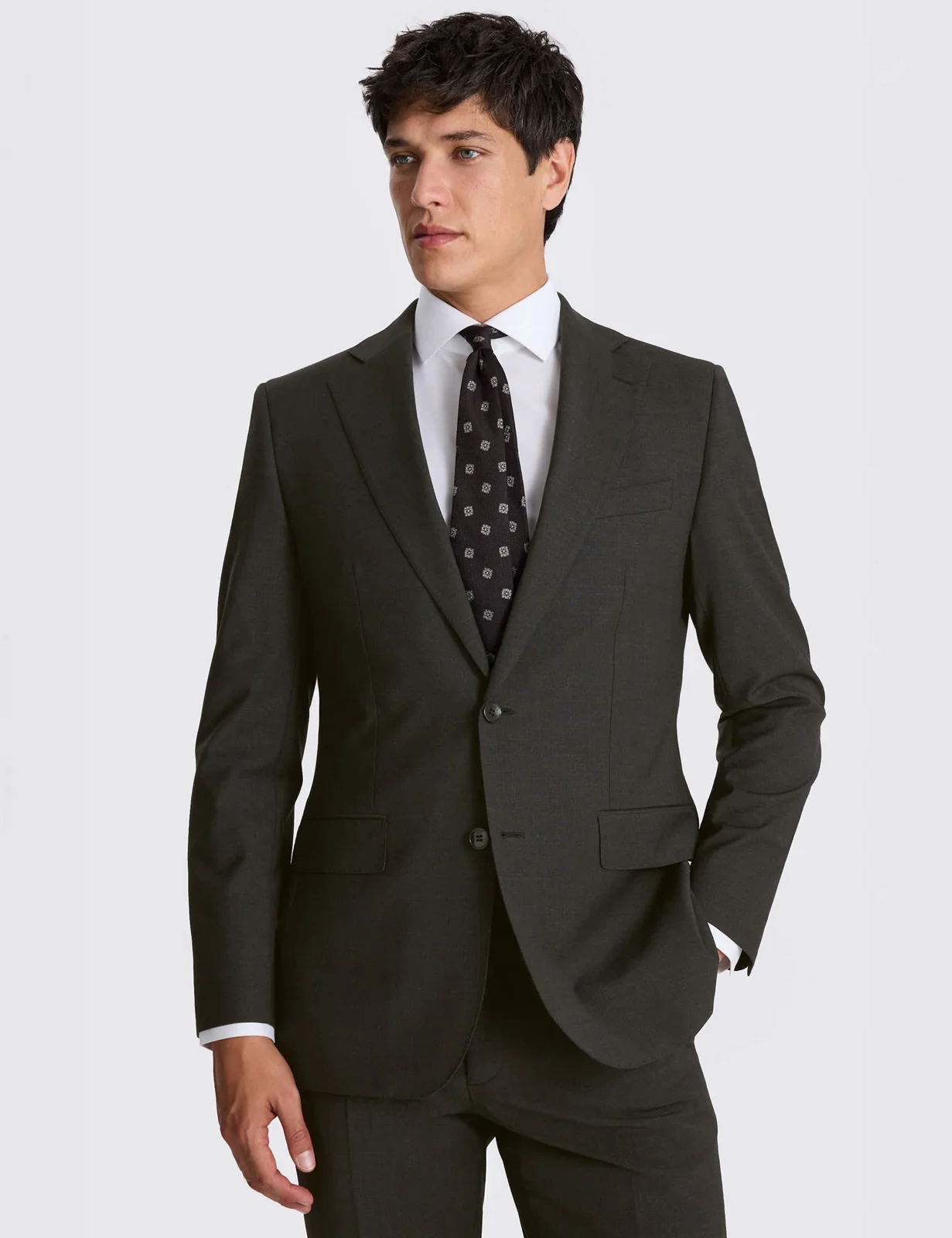 Tailored Fit Wool Rich Suit Jacket primary image