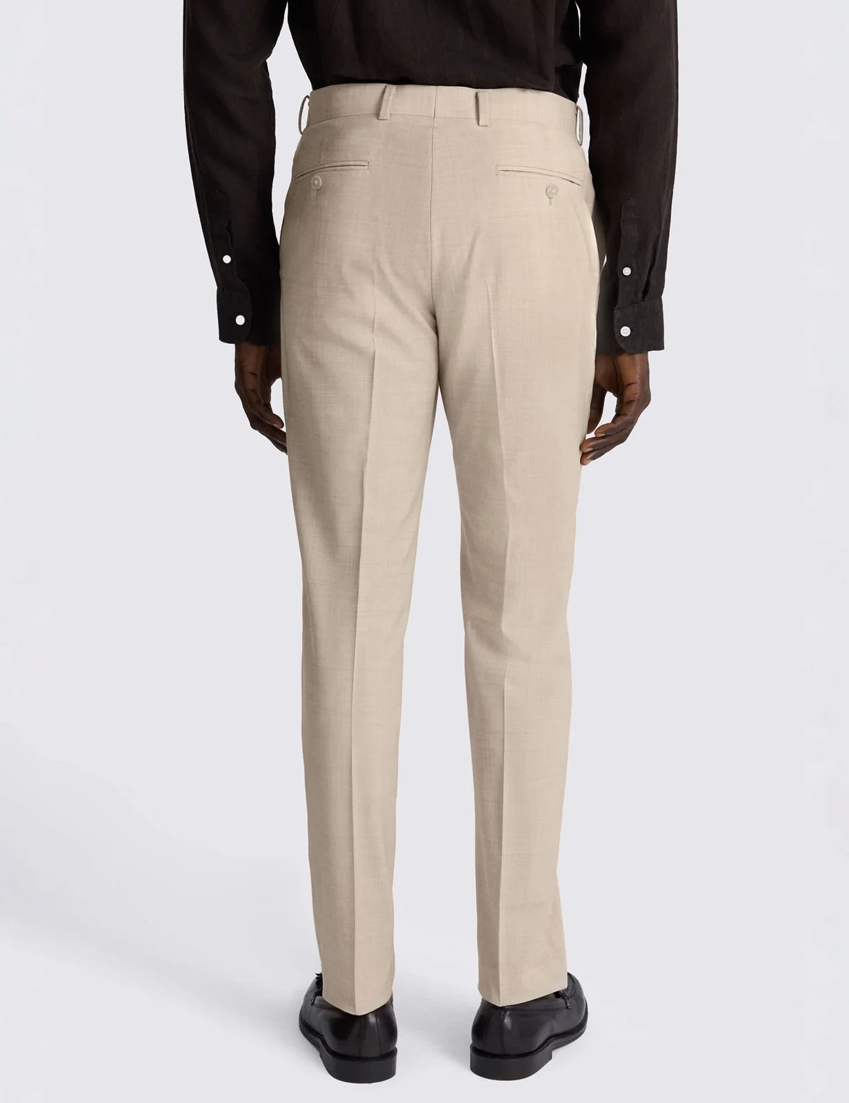 Tailored Fit Wool Rich Textured Suit Trousers thumbnail 3