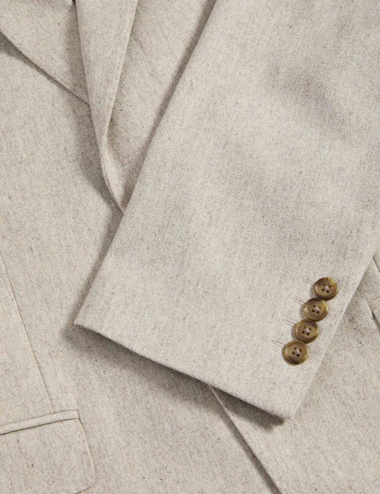 Tailored Fit Wool Rich Tweed Suit Jacket thumbnail 5