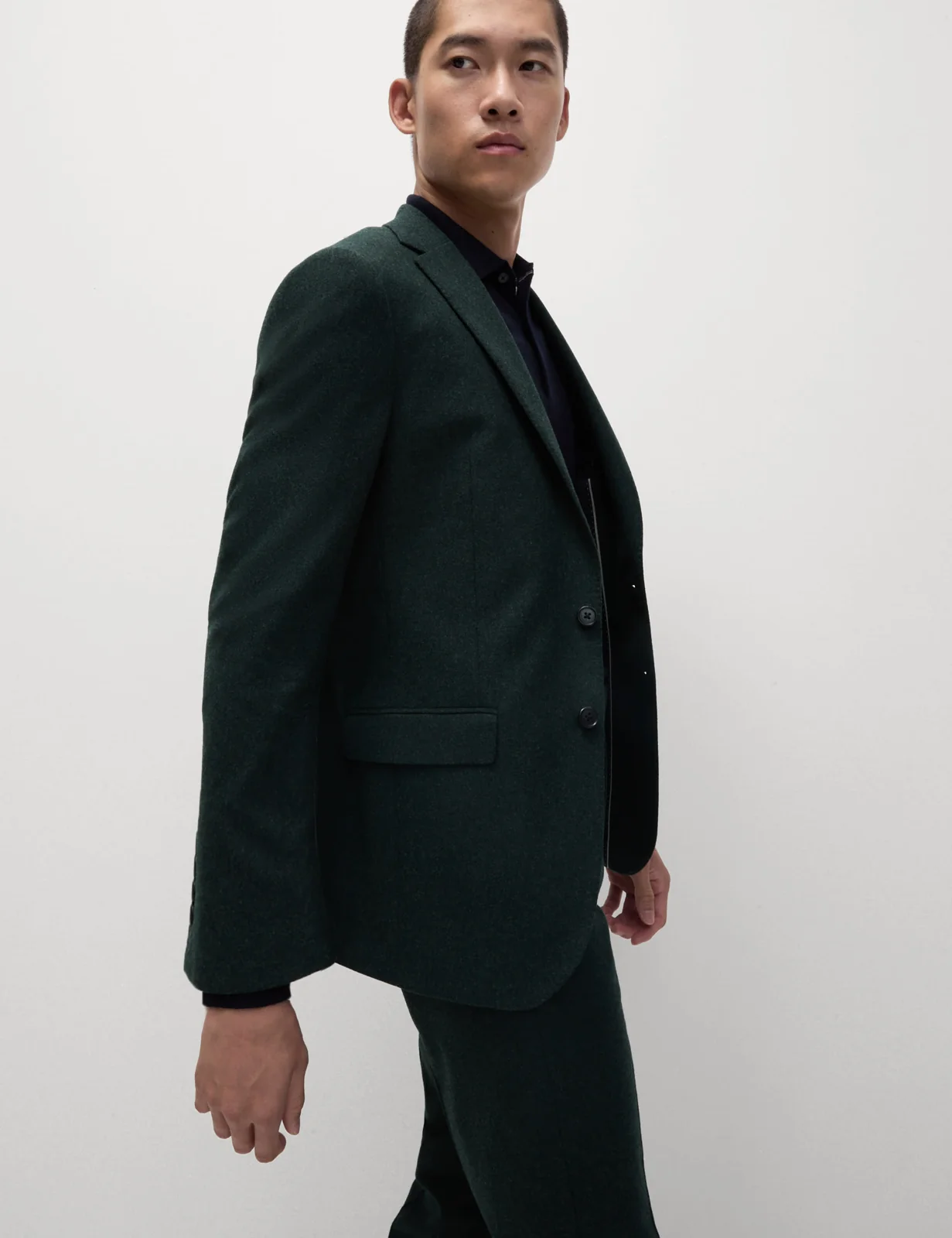 Tailored Fit Wool Rich Tweed Suit Jacket primary image