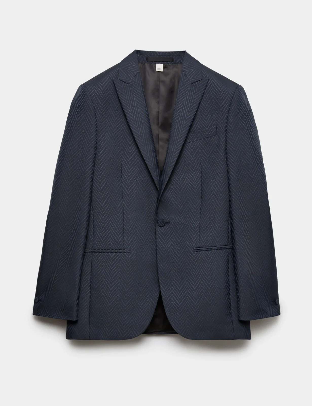 Zig Zag Jacquard Pattern Evening Blazer thumbnail 2