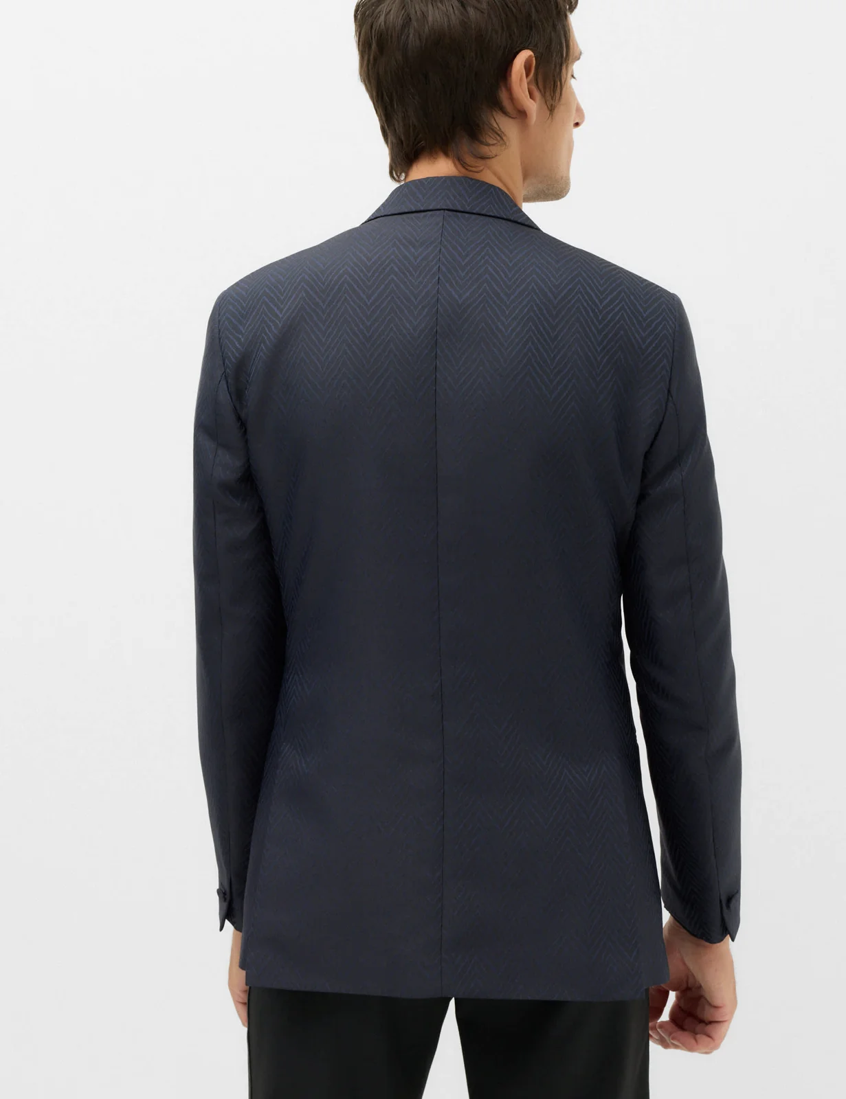 Zig Zag Jacquard Pattern Evening Blazer thumbnail 5