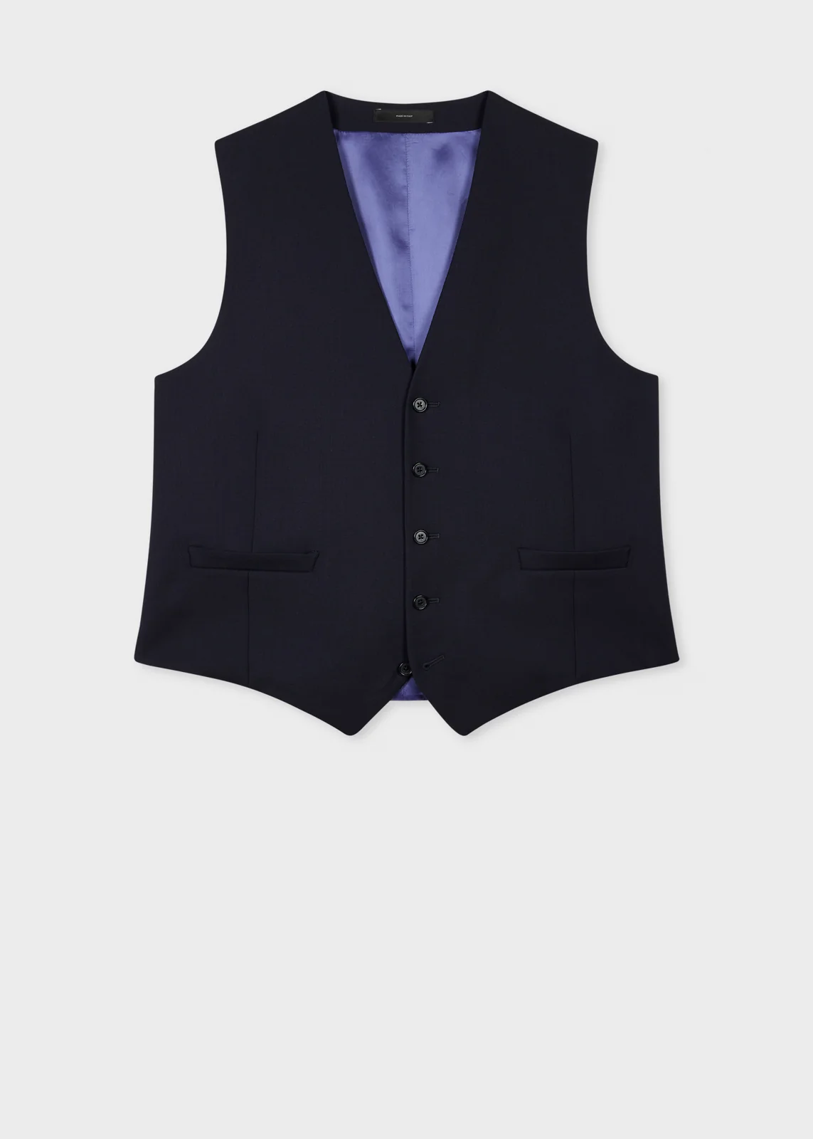 A Suit To Travel In - Navy Wool Waistcoat