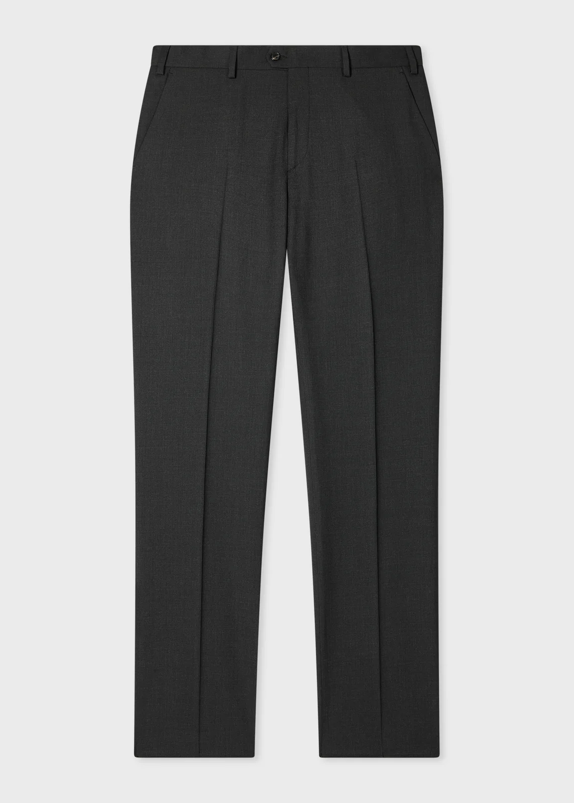 A Suit To Travel In - Relaxed-Fit Charcoal Wool Trousers
