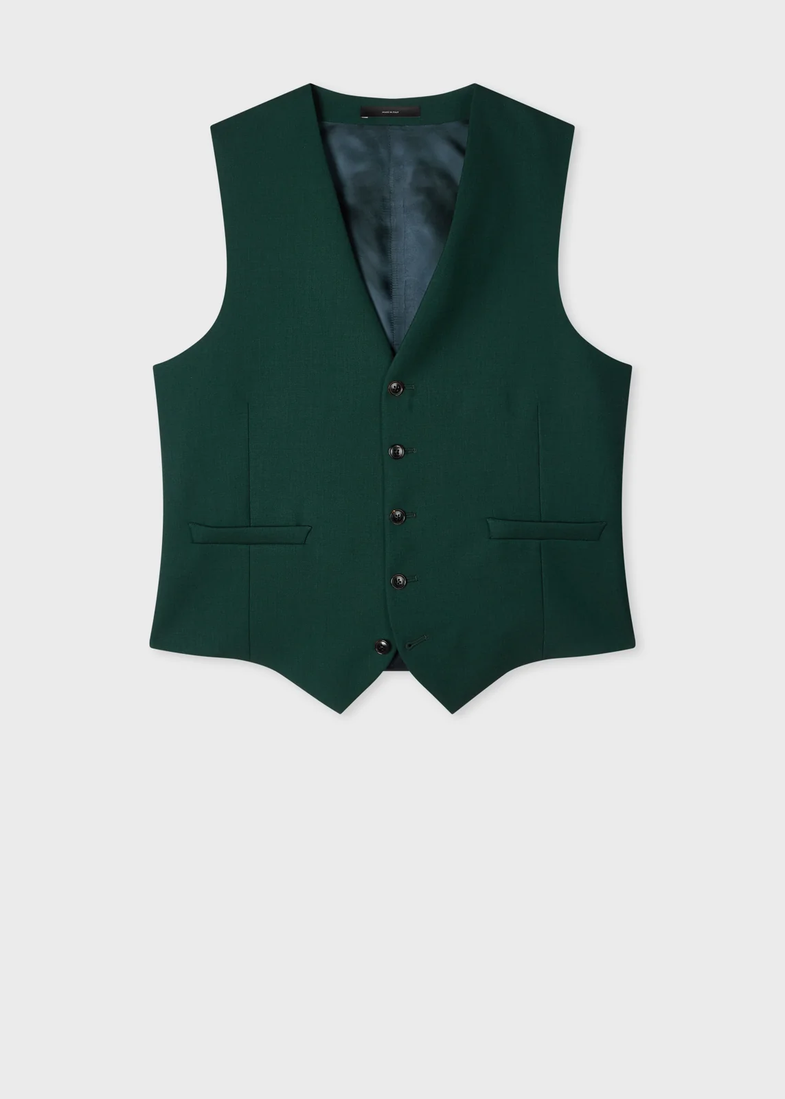 Dark Green Wool 'A Suit To Travel In' Waistcoat