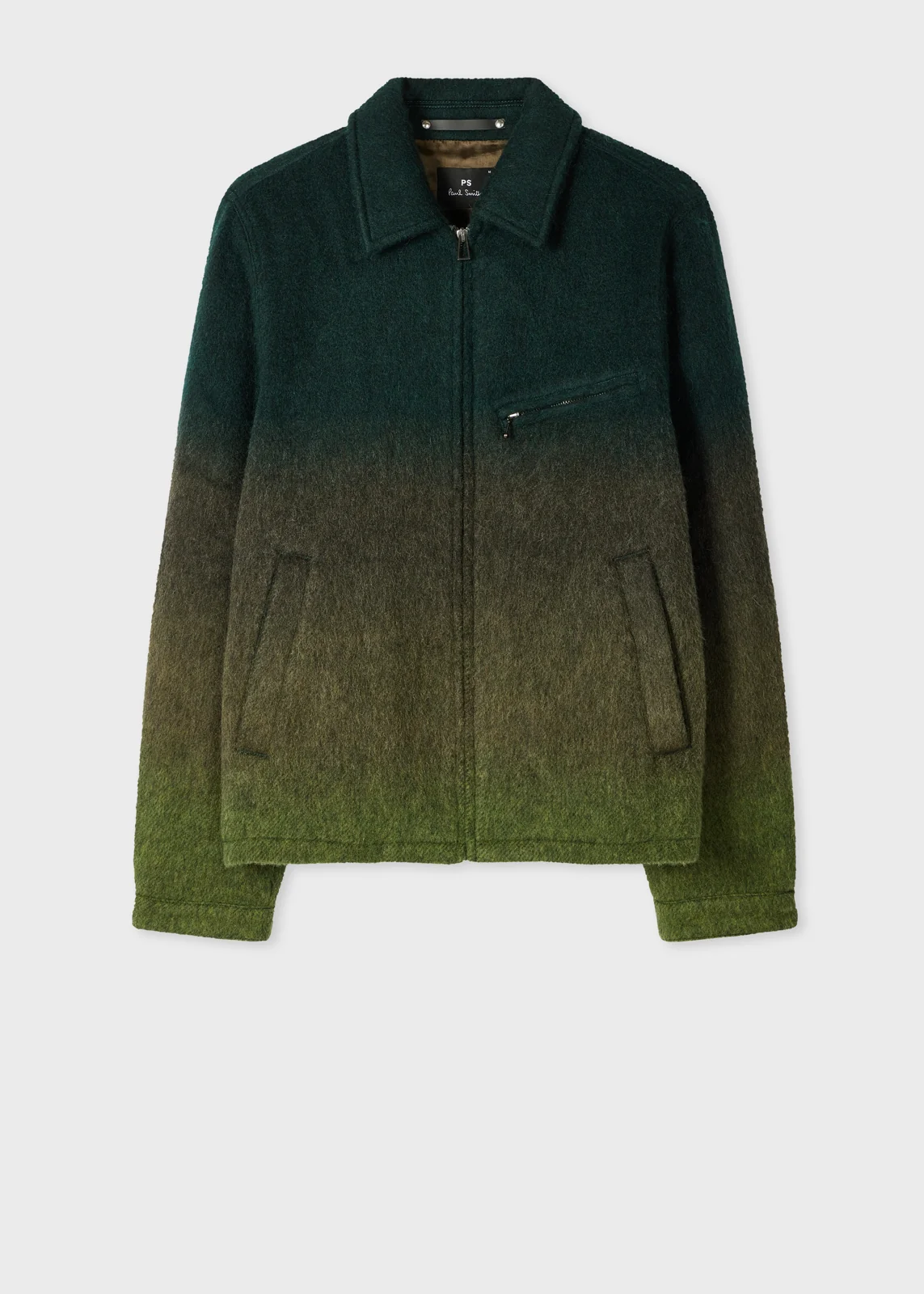 Green Ombre Wool-Blend Jacket