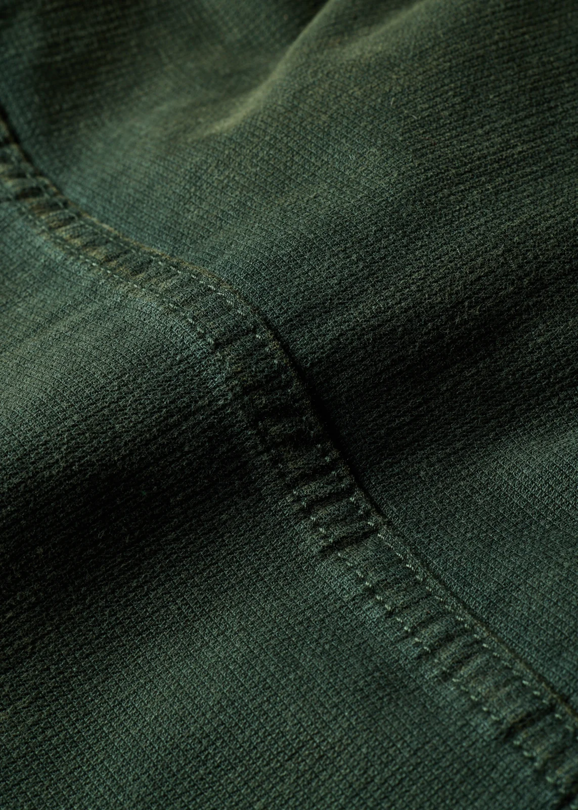 Green Two-Tone Textured Cotton-Blend Trousers thumbnail 6