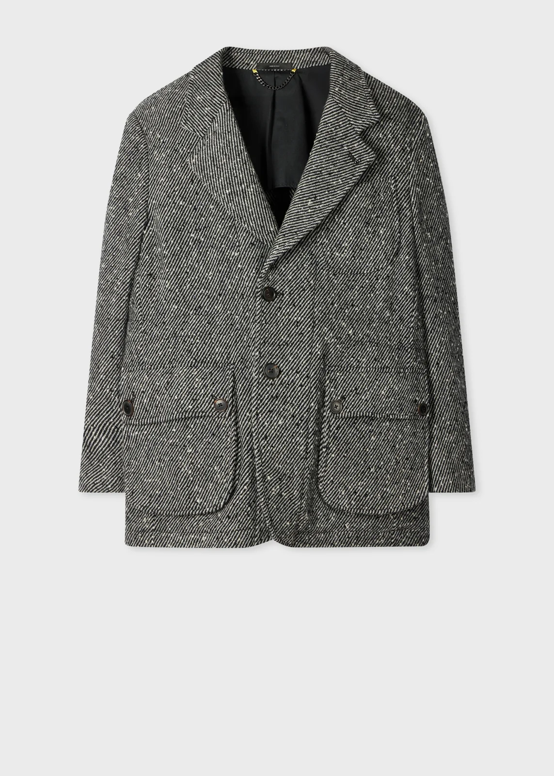 Light Grey Donegal Wool Hunting Jacket
