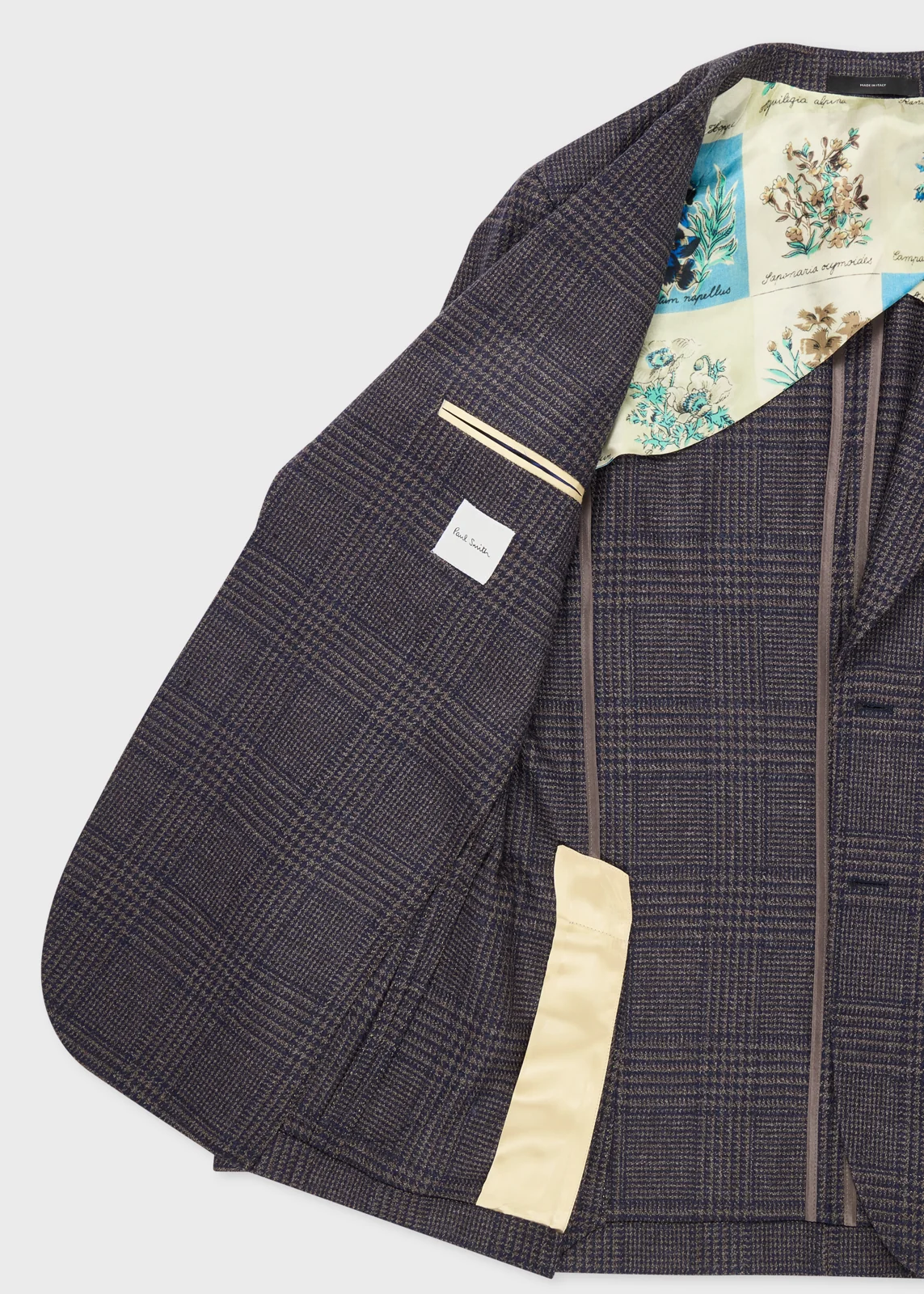 Navy and Brown 'Dream Tweed' Wool-Silk Two-Piece Suit thumbnail 3