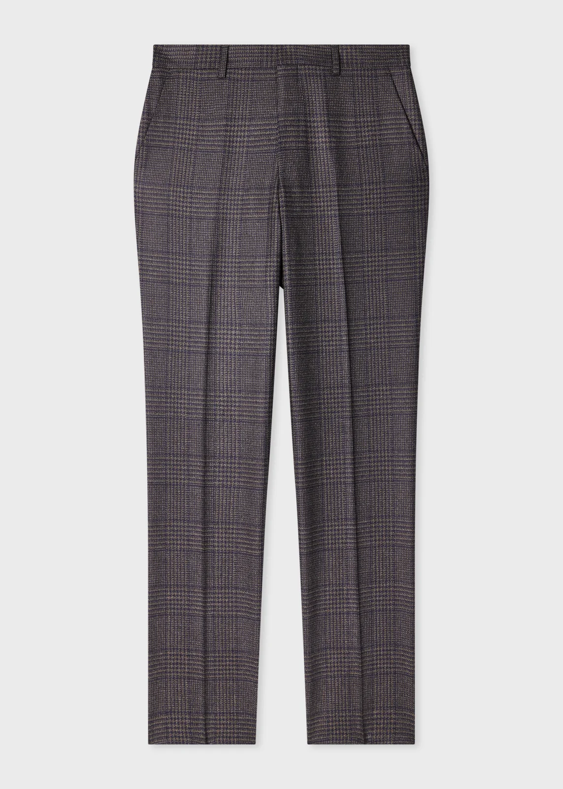 Navy and Brown 'Dream Tweed' Wool-Silk Two-Piece Suit thumbnail 6