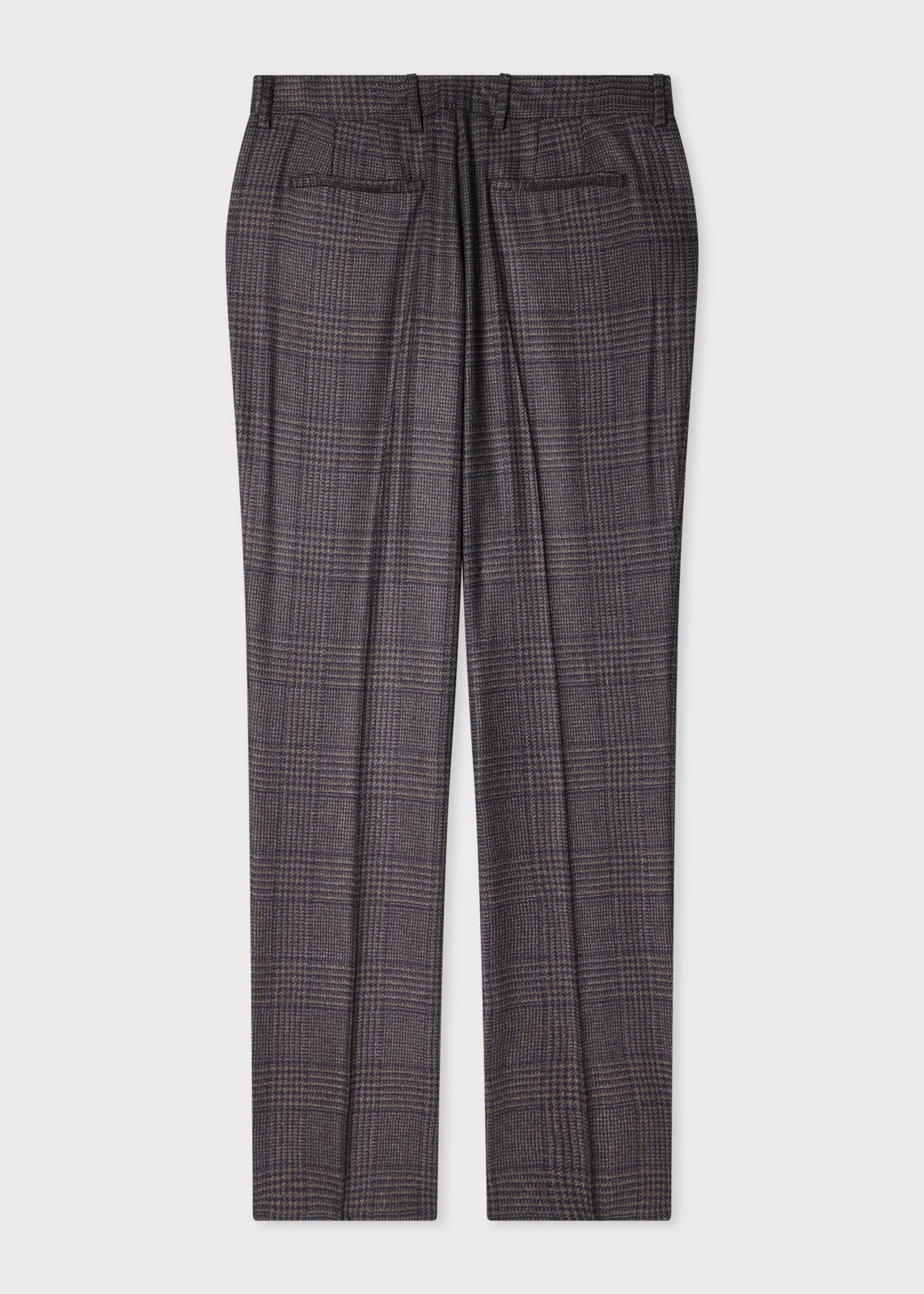 Navy and Brown 'Dream Tweed' Wool-Silk Two-Piece Suit thumbnail 7