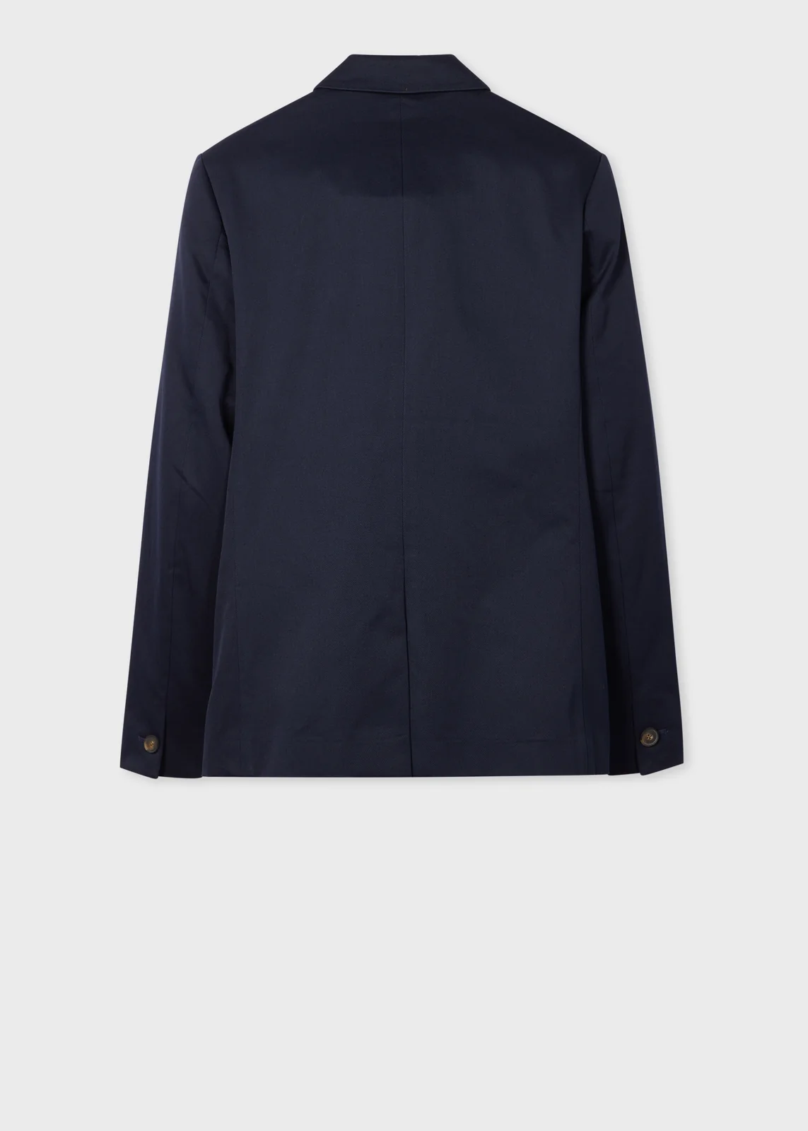 Navy Cotton-Twill Piece-Dyed Blazer thumbnail 2