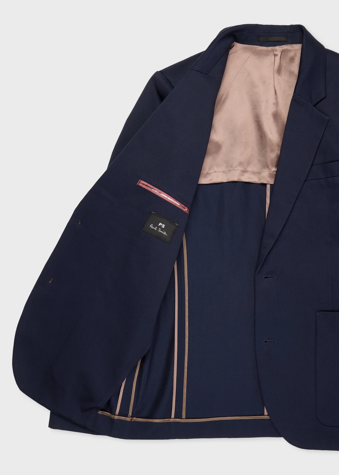 Navy Cotton-Twill Piece-Dyed Blazer thumbnail 5