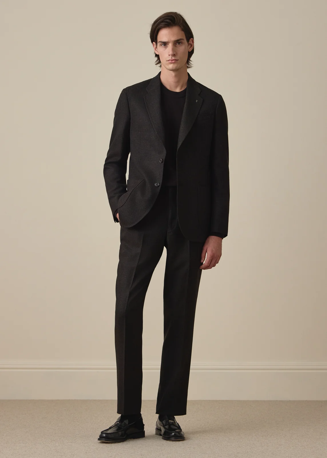 Navy Wool-Cashmere Two-Piece Suit thumbnail 2