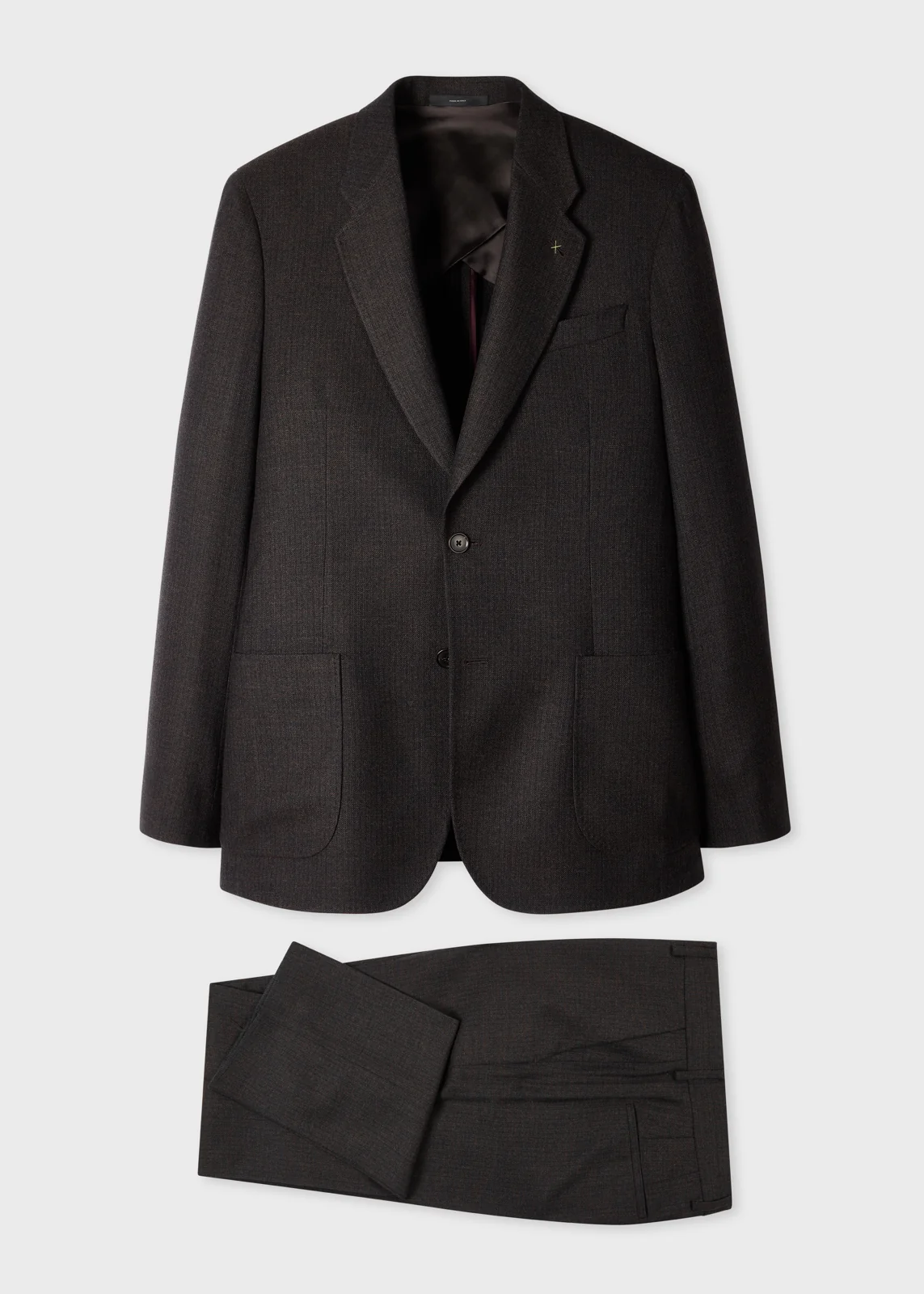 Navy Wool-Cashmere Two-Piece Suit