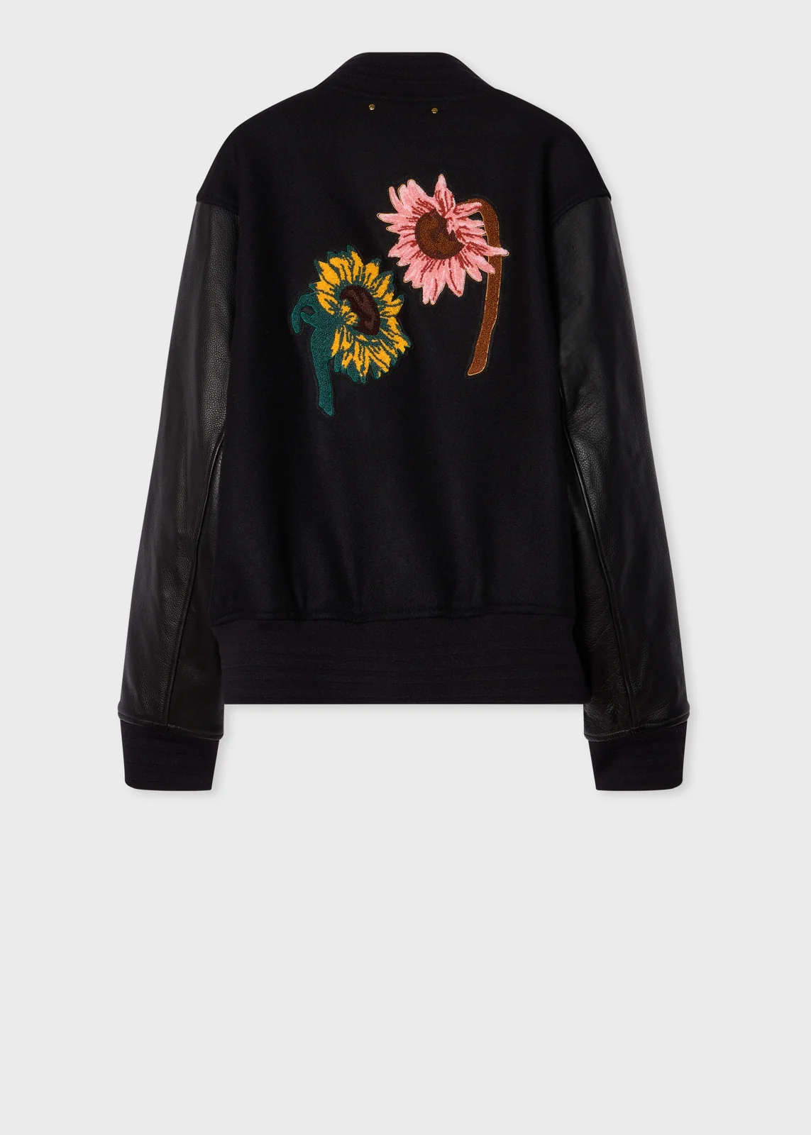 Paul Smith + Fender - Black Sunflower Varsity Jacket thumbnail 5