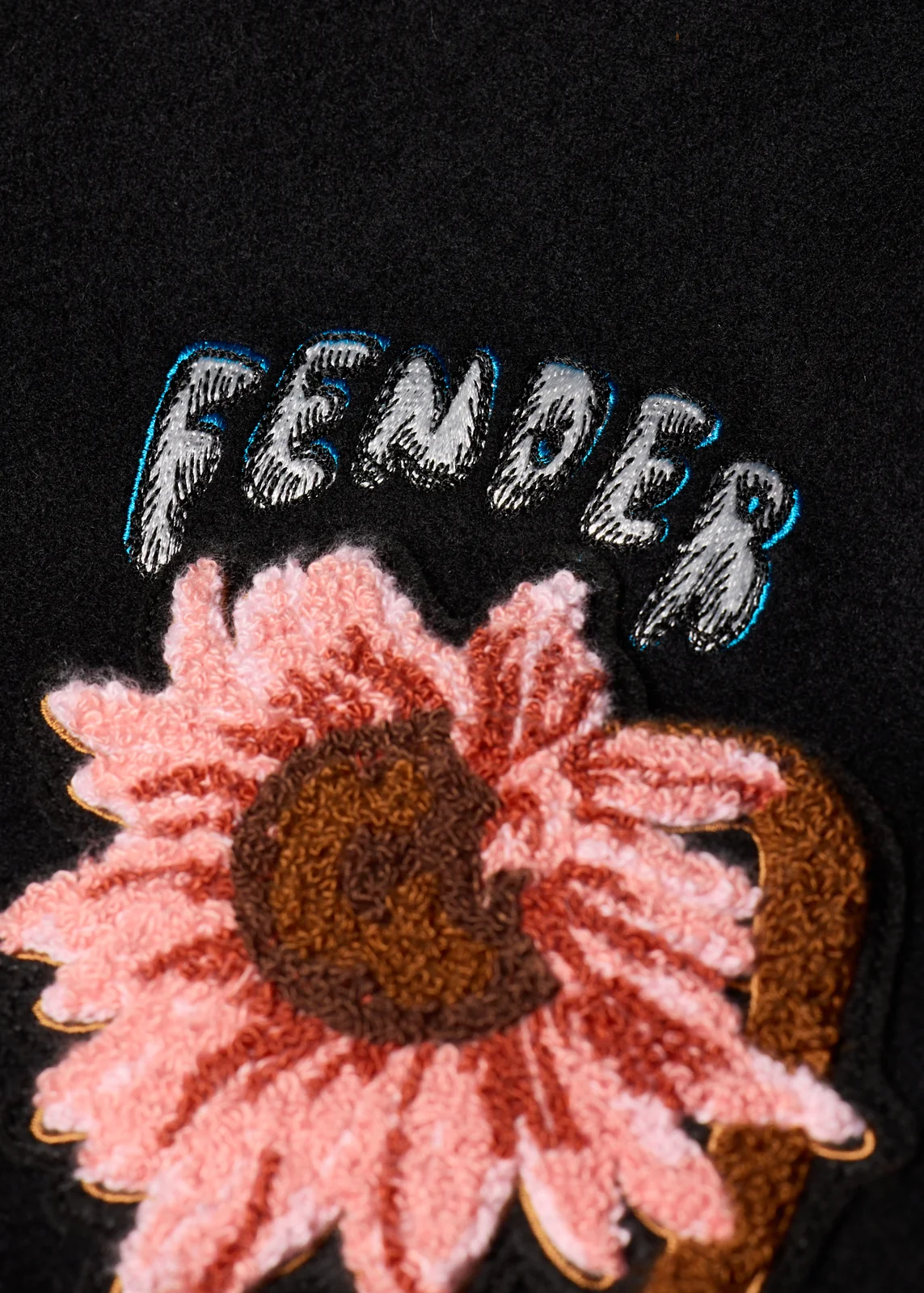 Paul Smith + Fender - Black Sunflower Varsity Jacket thumbnail 8