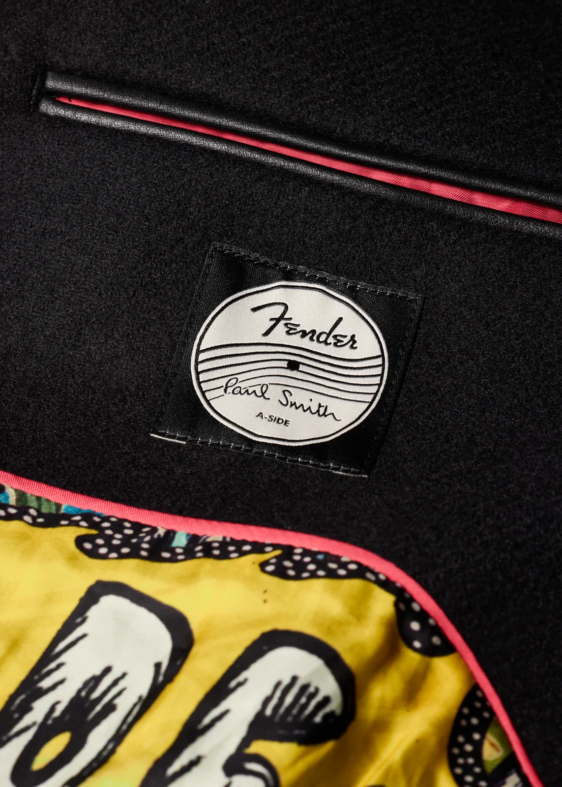 Paul Smith + Fender - Black Sunflower Varsity Jacket thumbnail 9