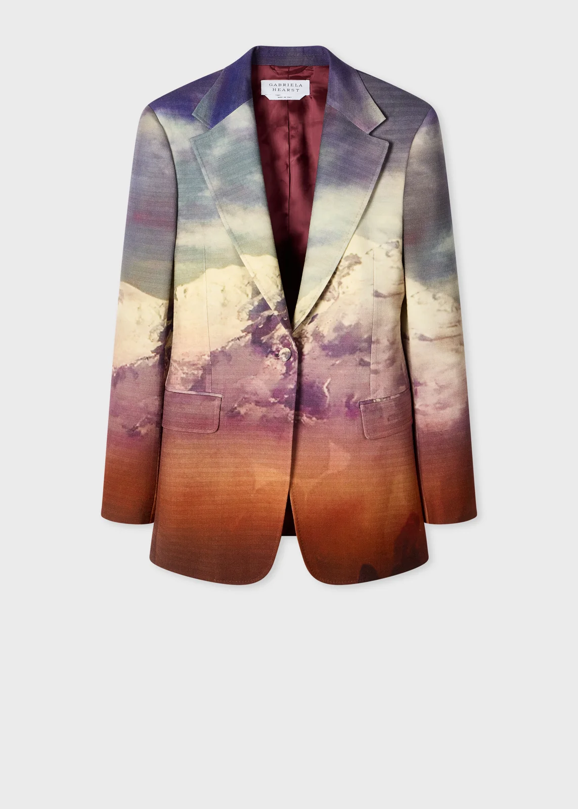 Paul Smith + Gabriela Hearst - Orren Blue Mountain Print Blazer