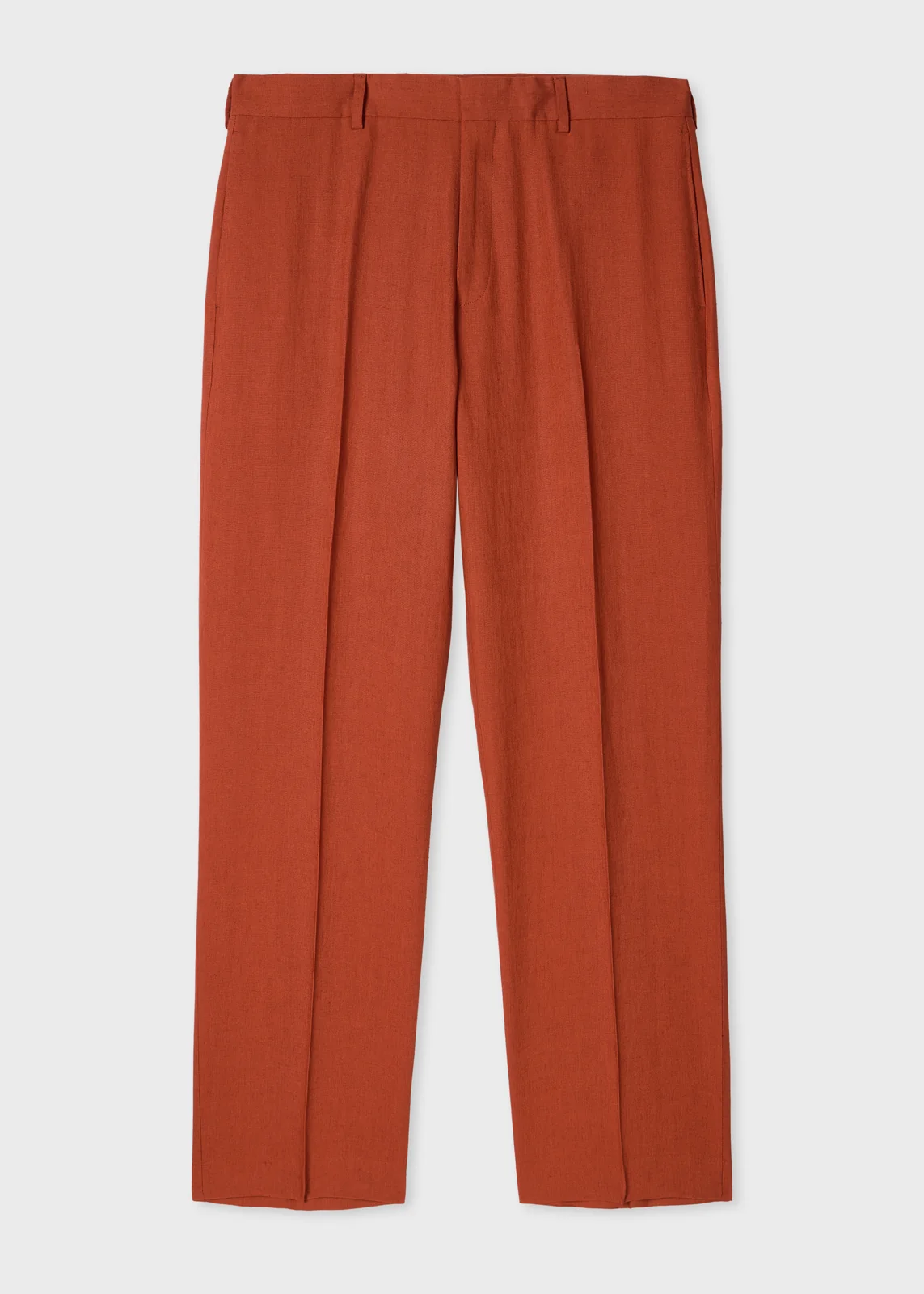 Rust Red Linen Trousers