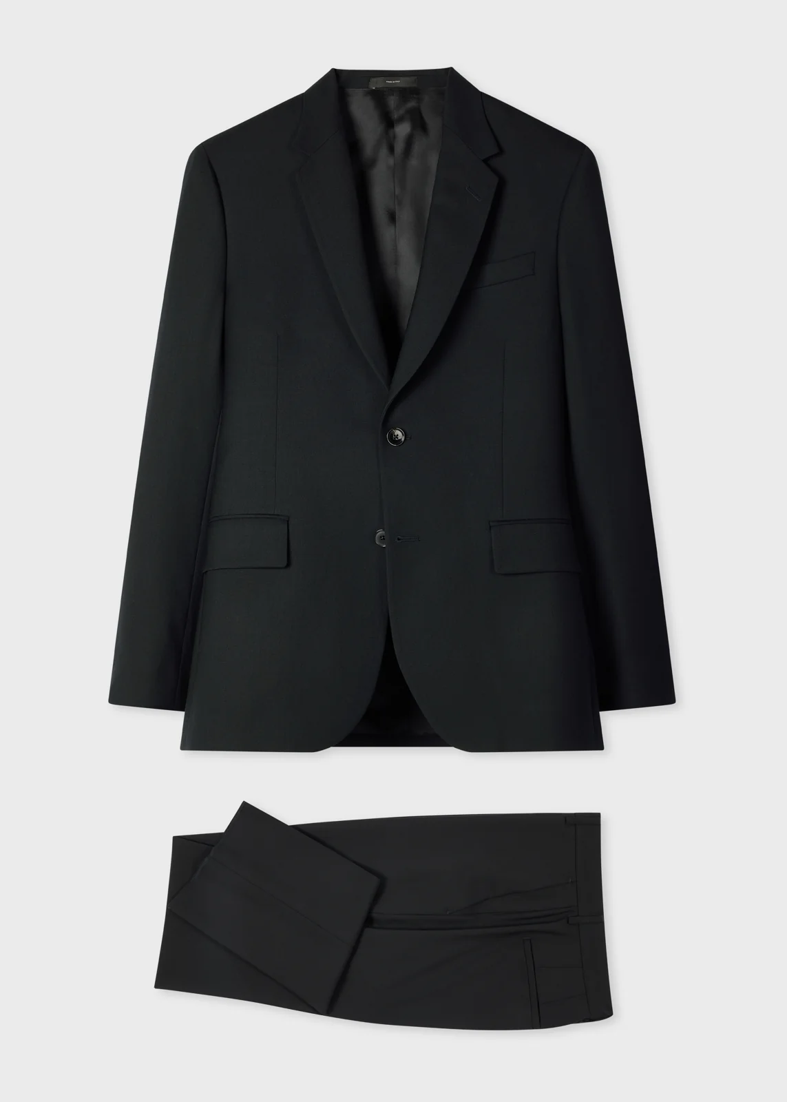 The Brierley - Black Wool-Mohair Two-Piece Suit