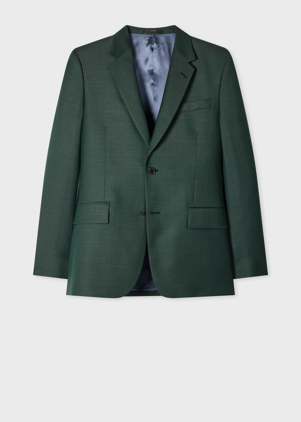 The Brierley - Teal Green Sharkskin Wool Blazer